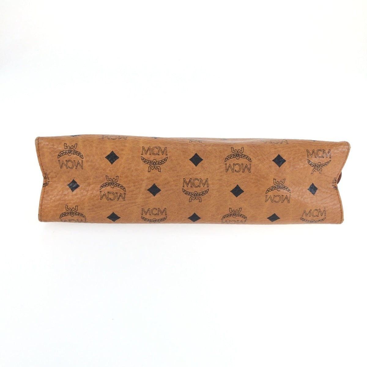 Mcm Brown Leather Clutch Bag (Pre-Owned)