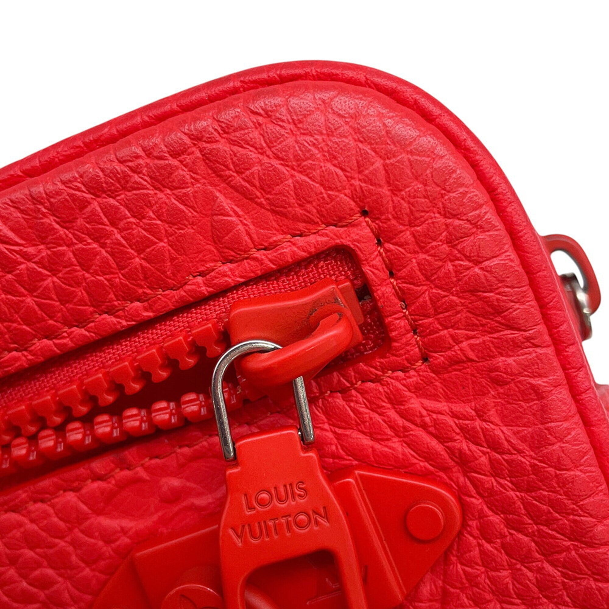 Louis Vuitton Monogram Red Color Monogram Handbag Pochette (Pre-Owned)