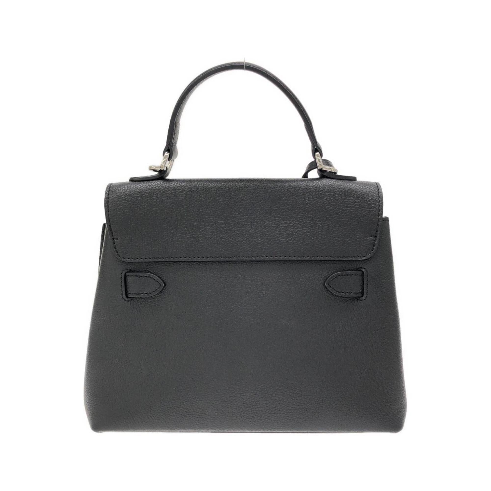 Louis Vuitton Black Leather Handbag (Pre-Owned)
