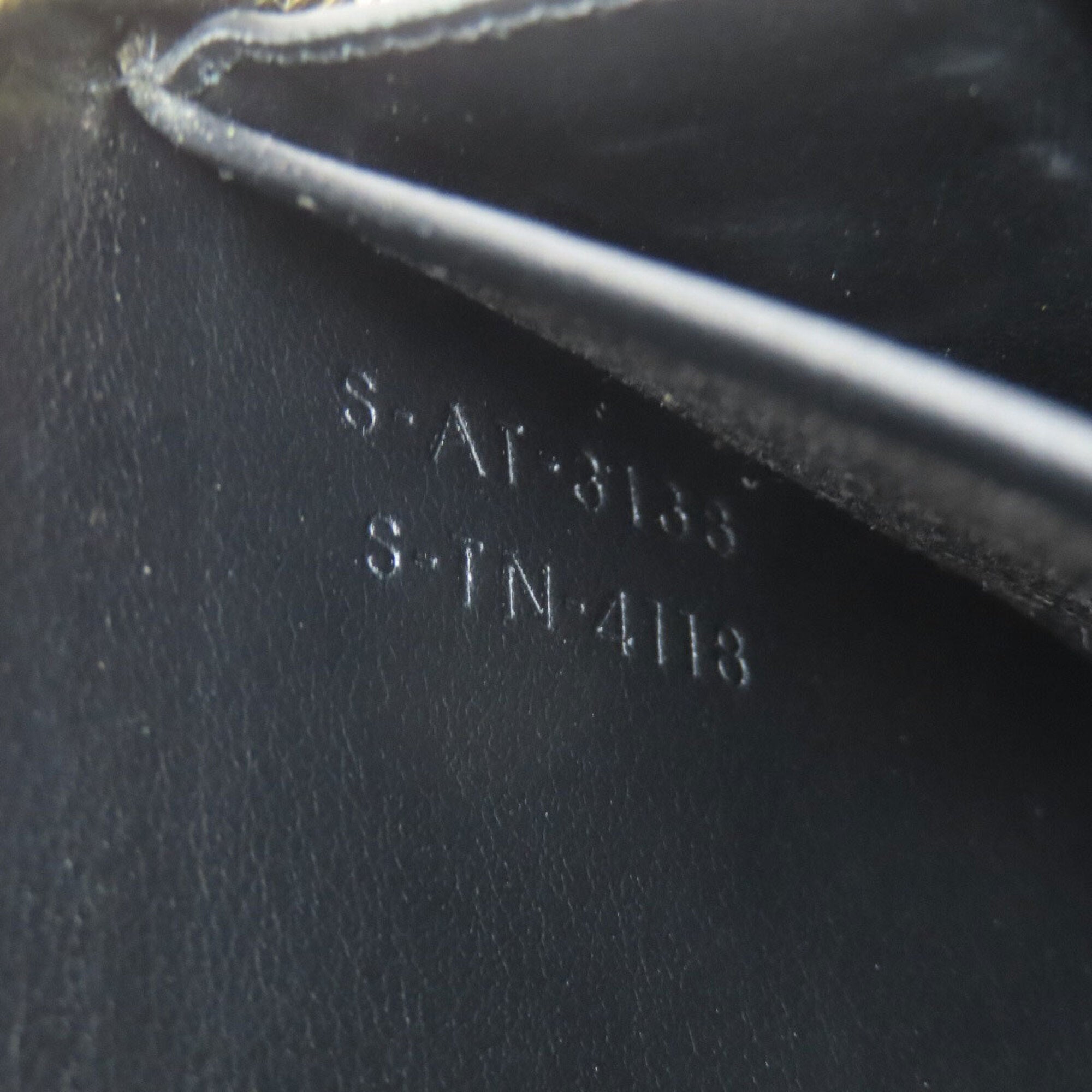 Celine Black Leather Long Wallet (Bi-Fold) (Pre-Owned)