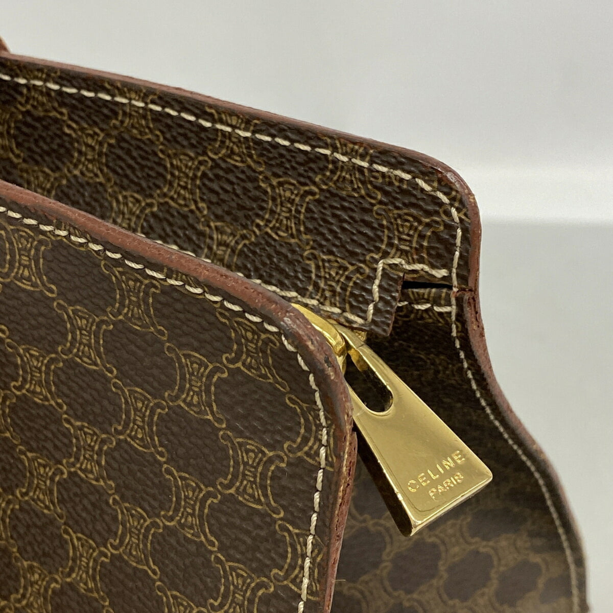 Celine Brown Pvc Tote Bag (Pre-Owned)