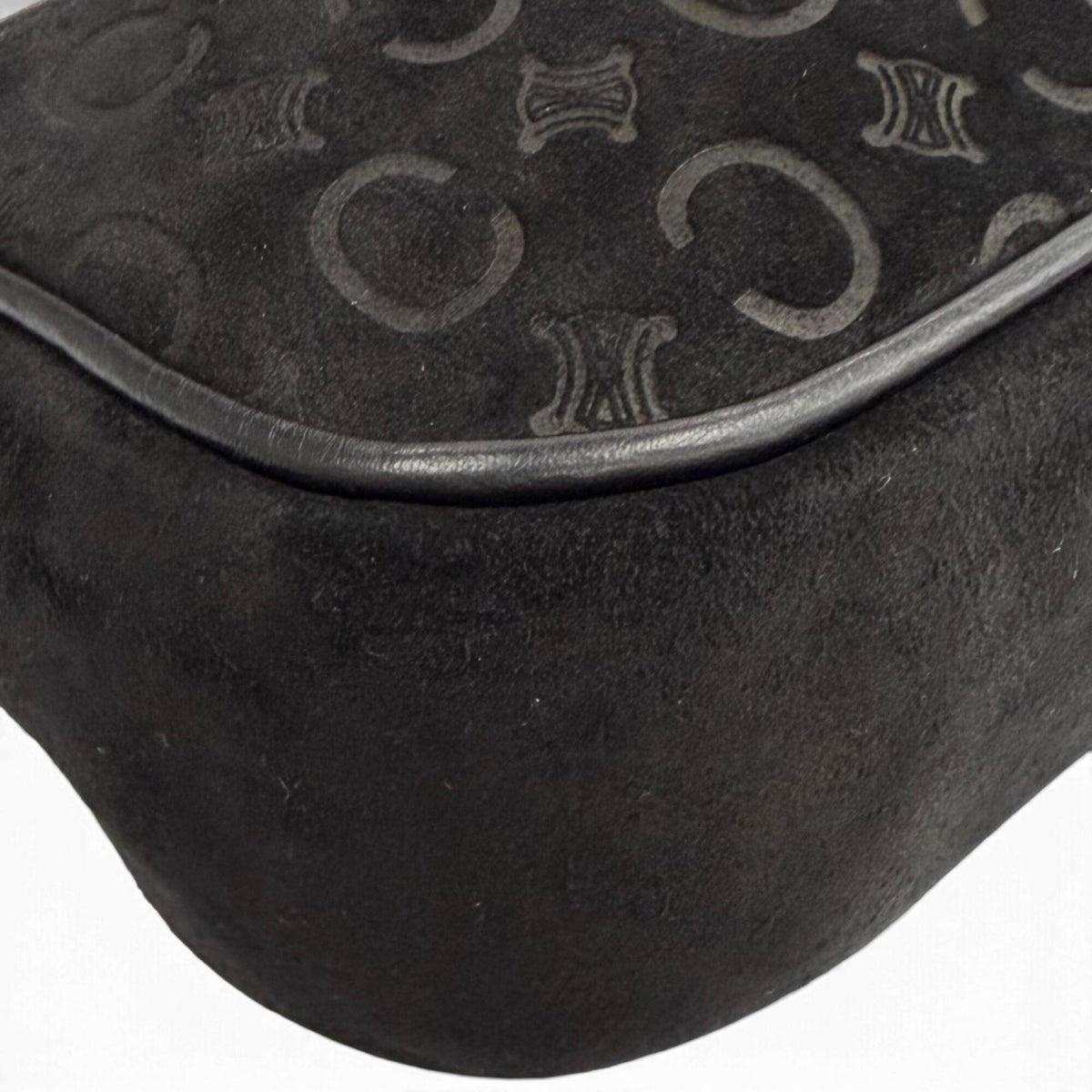 Celine Black Suede Leather Pouch (Pre-Owned)