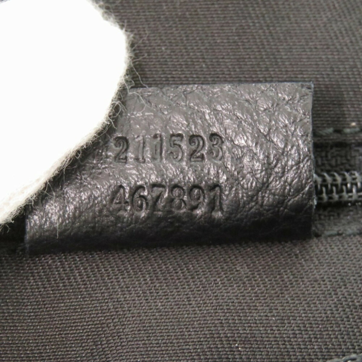 Gucci Horsebit Black Canvas Shoulder Bag (Pre-Owned)