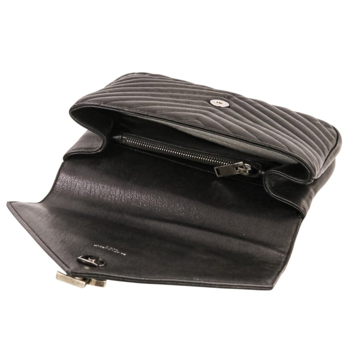 Yves Saint Laurent Black Leather Shoulder Bag (Pre-Owned)