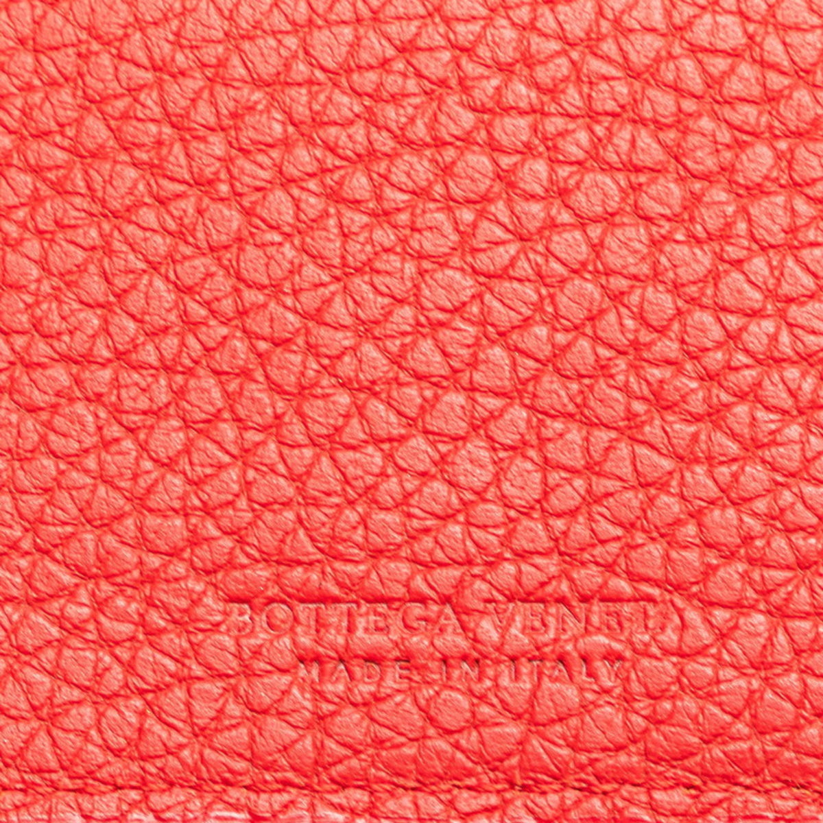 Bottega Veneta Red Color Leather Wallet (Bi-Fold) (Pre-Owned)