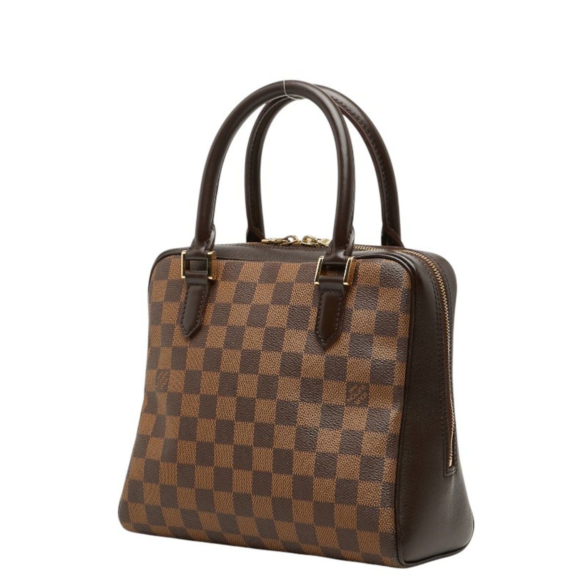 Louis Vuitton Brown Damier Canvas Pvc Leather Handbag (Pre-Owned)