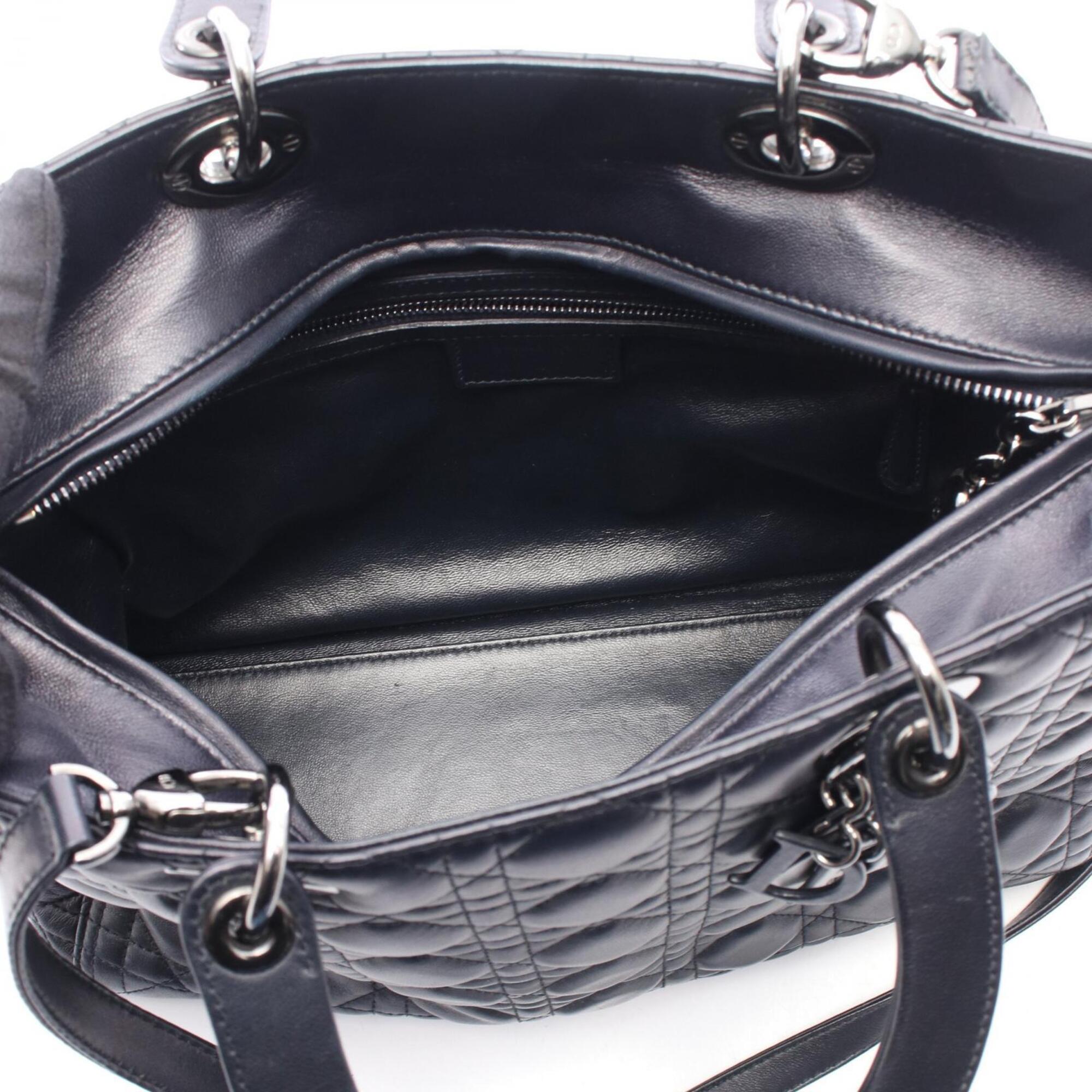 Christian Dior Black Leather Handbag (Pre-Owned)