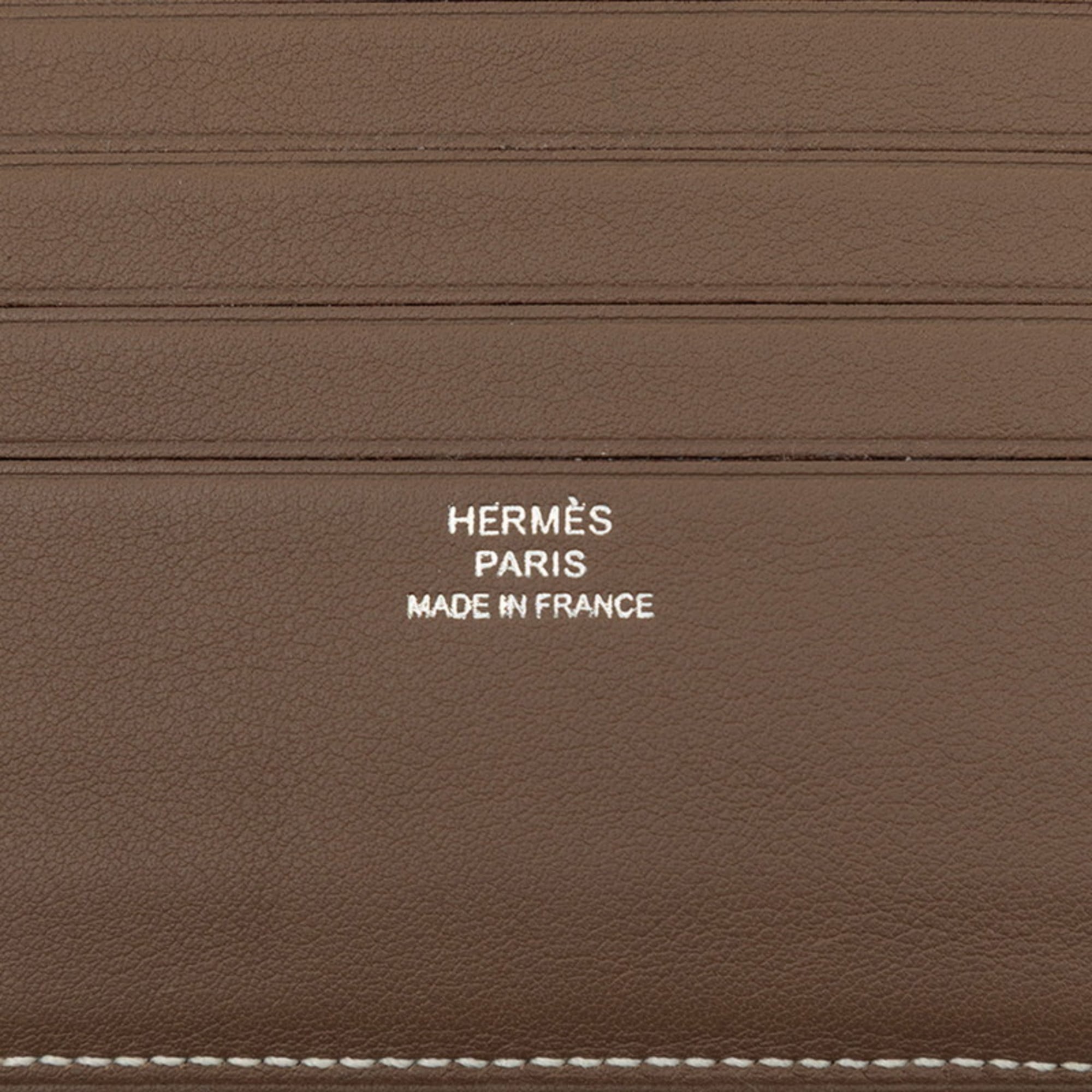 Hermes Etoupe Gray Swift Leather Bill Wallet (Bi-Fold) (Pre-Owned)