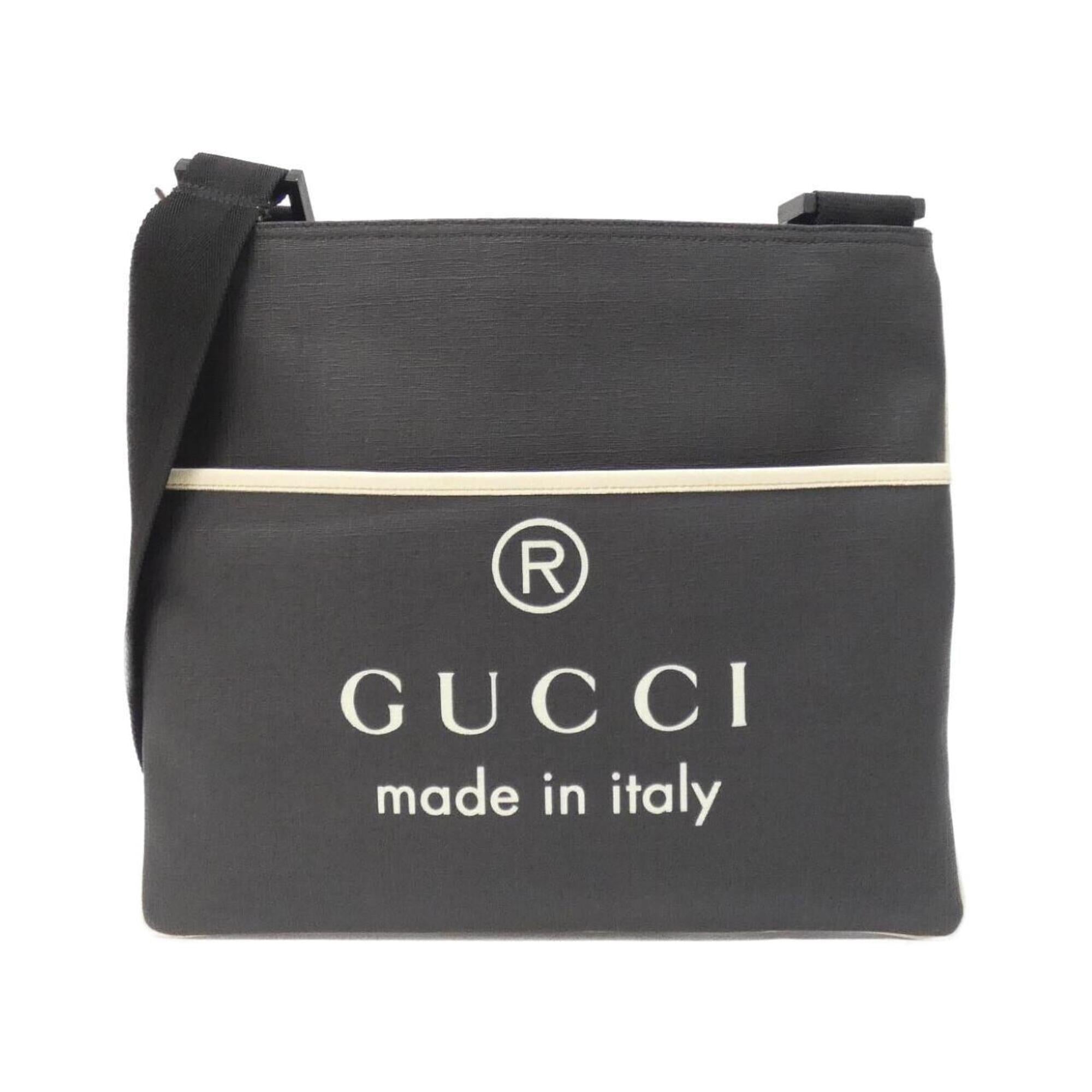 Gucci Black White Pvc Shoulder Bag (Pre-Owned)