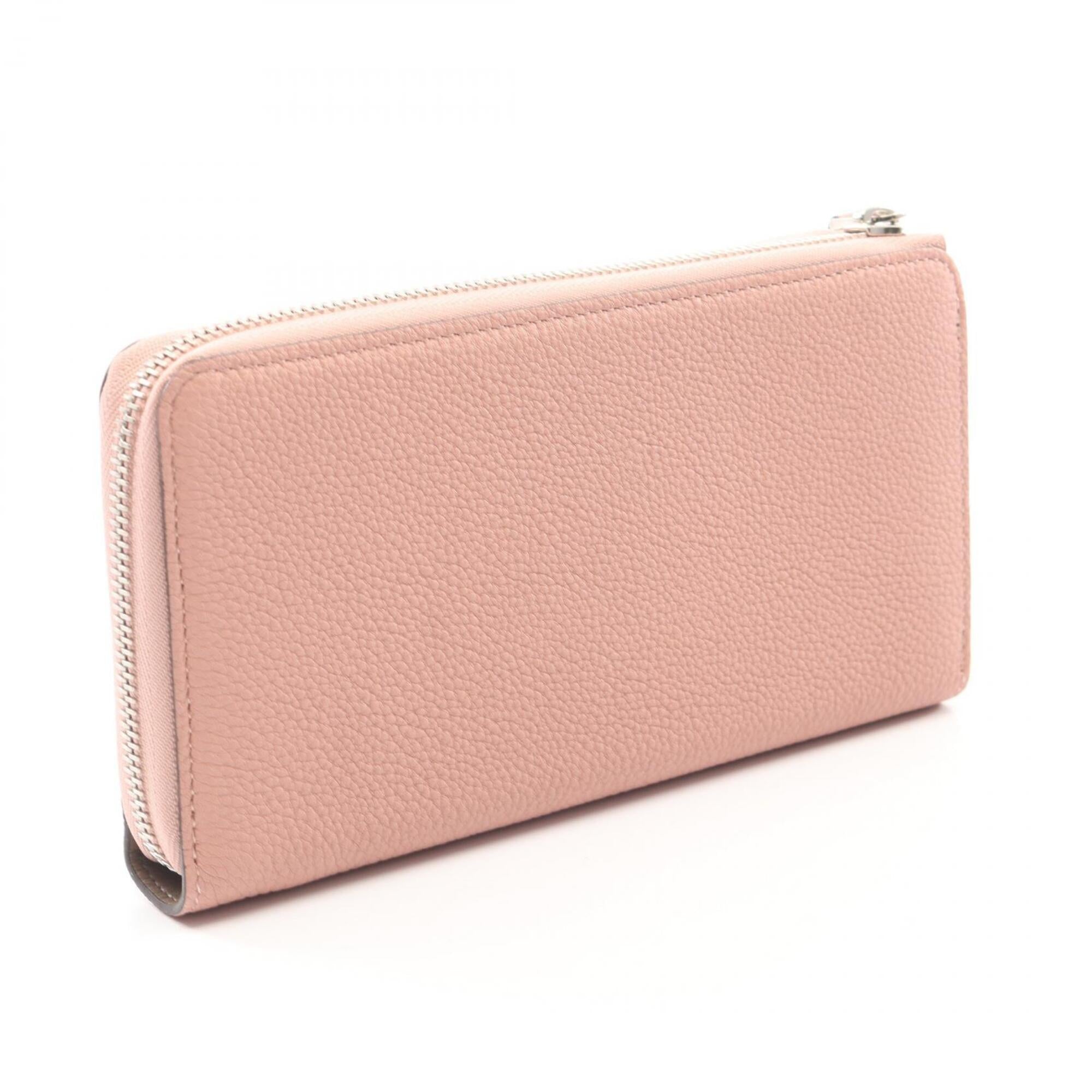 Louis Vuitton Pink Leather Long Wallet (Bi-Fold) (Pre-Owned)