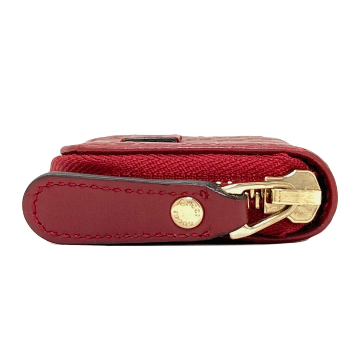 Gucci Red Color Leather Coin Purse/Coin Case (Pre-Owned)