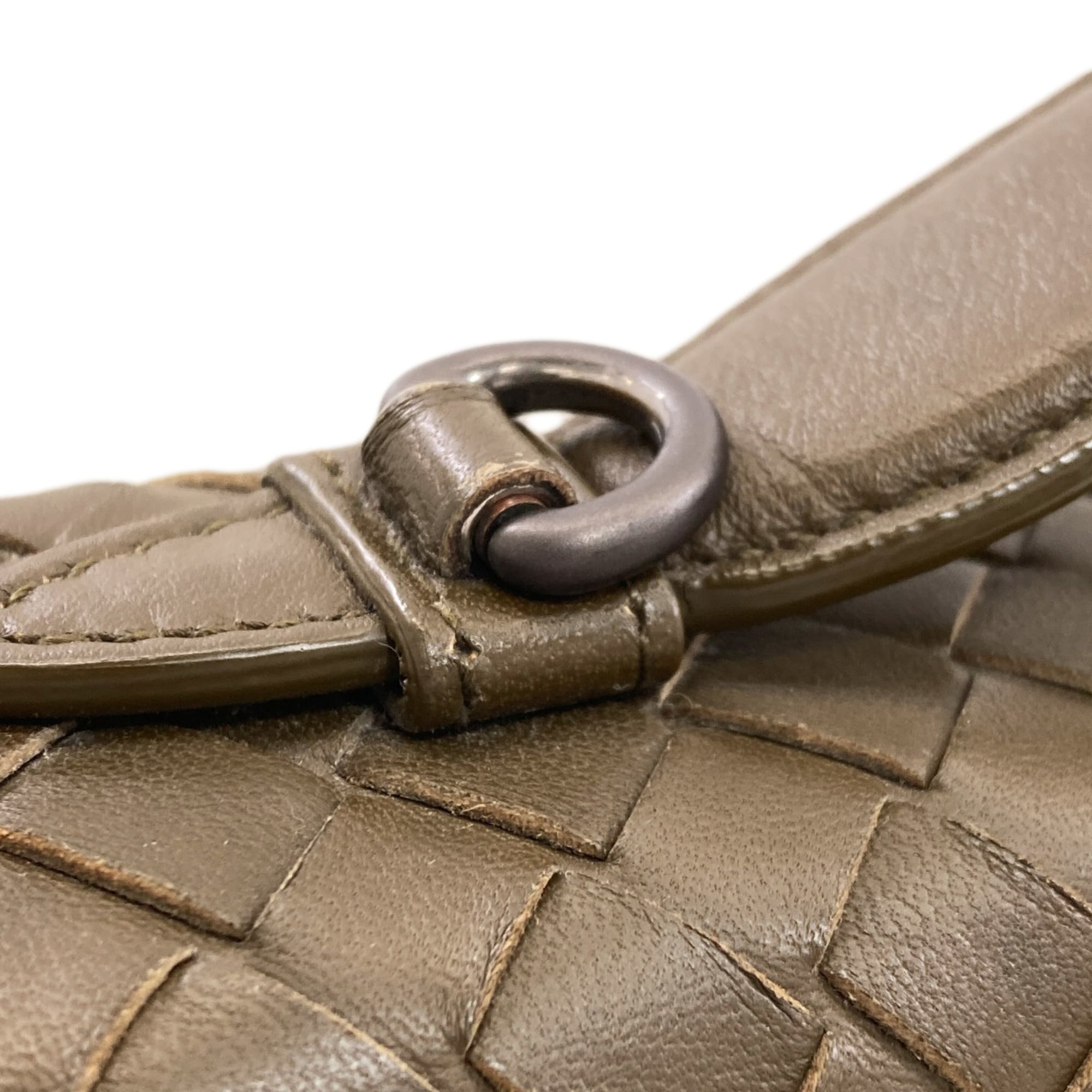 Bottega Veneta Green Leather Handbag (Pre-Owned)