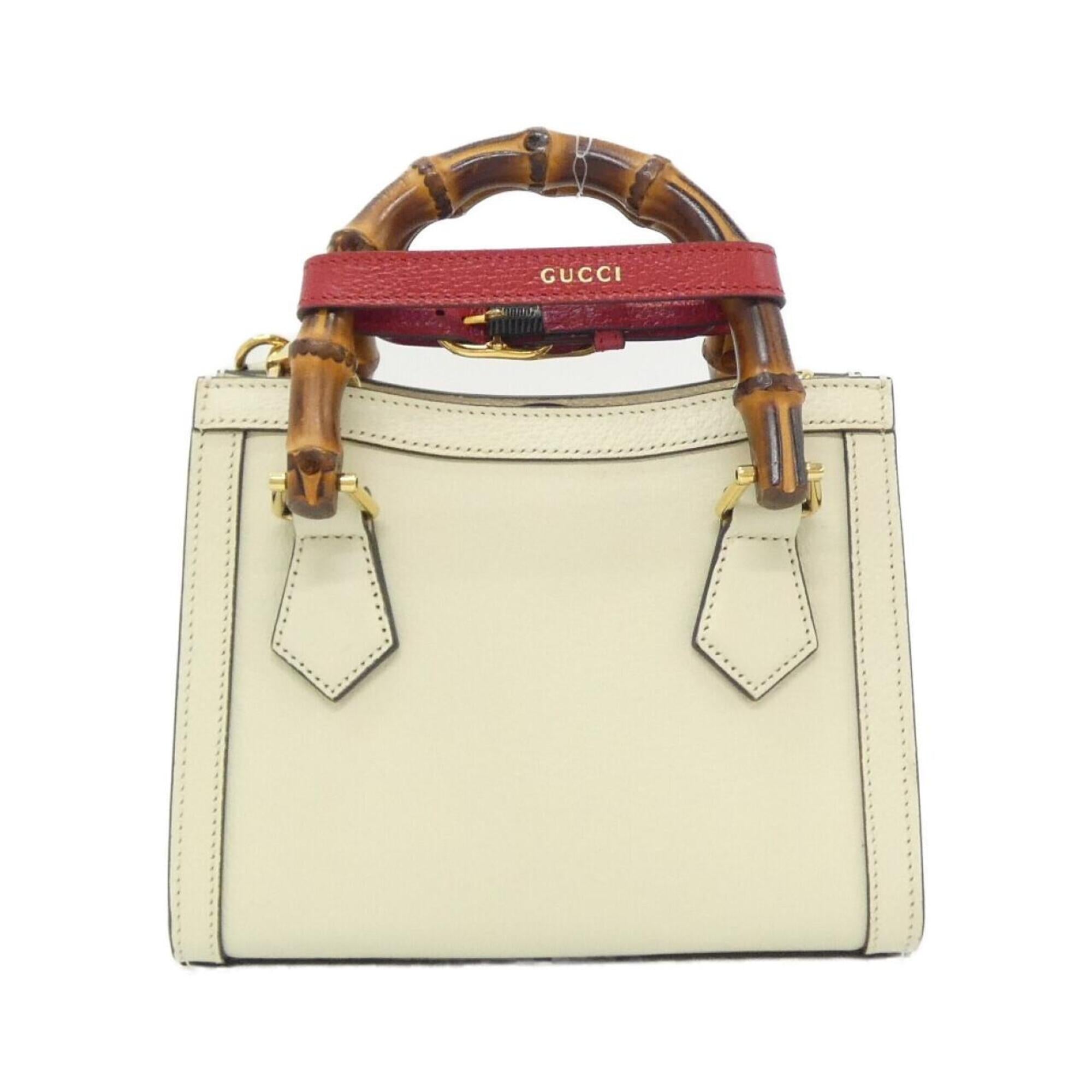 Gucci White Leather Handbag (Pre-Owned)