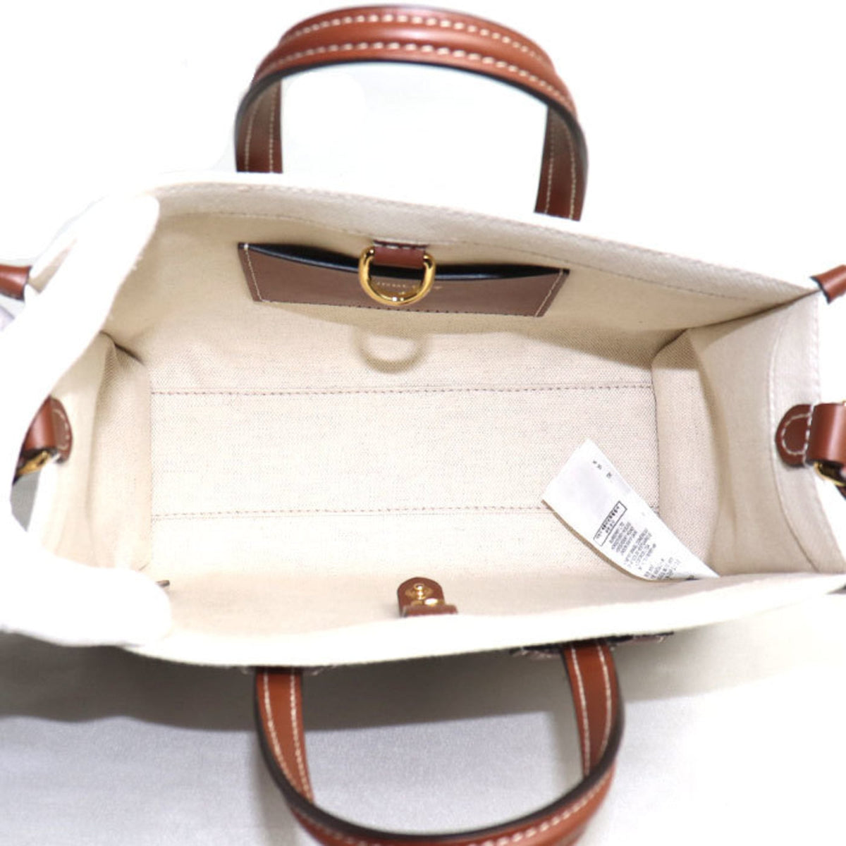 Burberry Brown Canvas Leather Shoulder Bag (Pre-Owned)