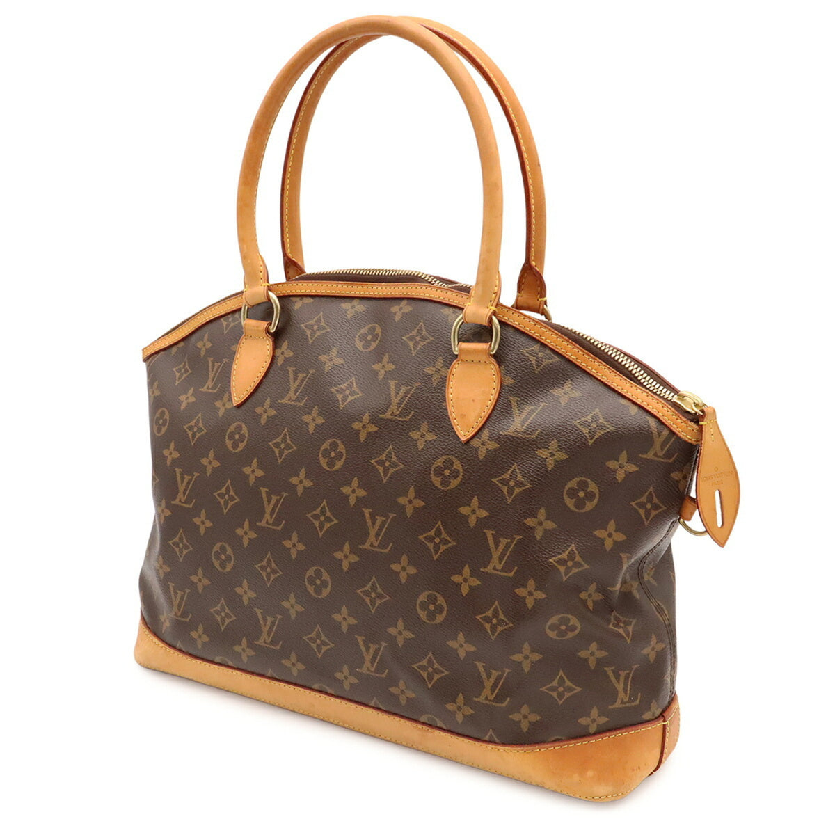 Louis Vuitton Brown Monogram Canvas Handbag Shoulder Bag Tote Bag (Pre-Owned)
