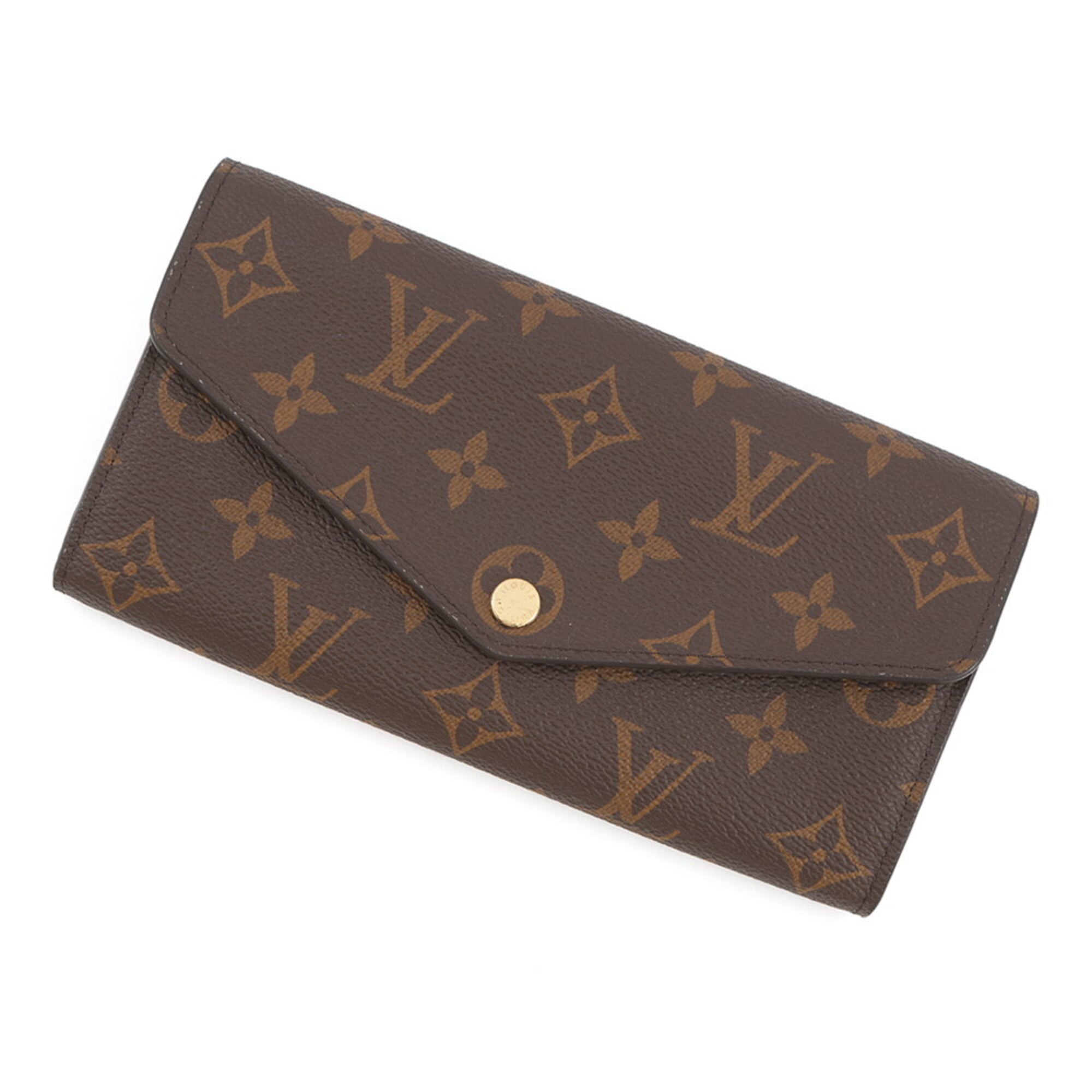 Louis Vuitton Monogram Brown Monogram Long Wallet (Bi-Fold) (Pre-Owned)