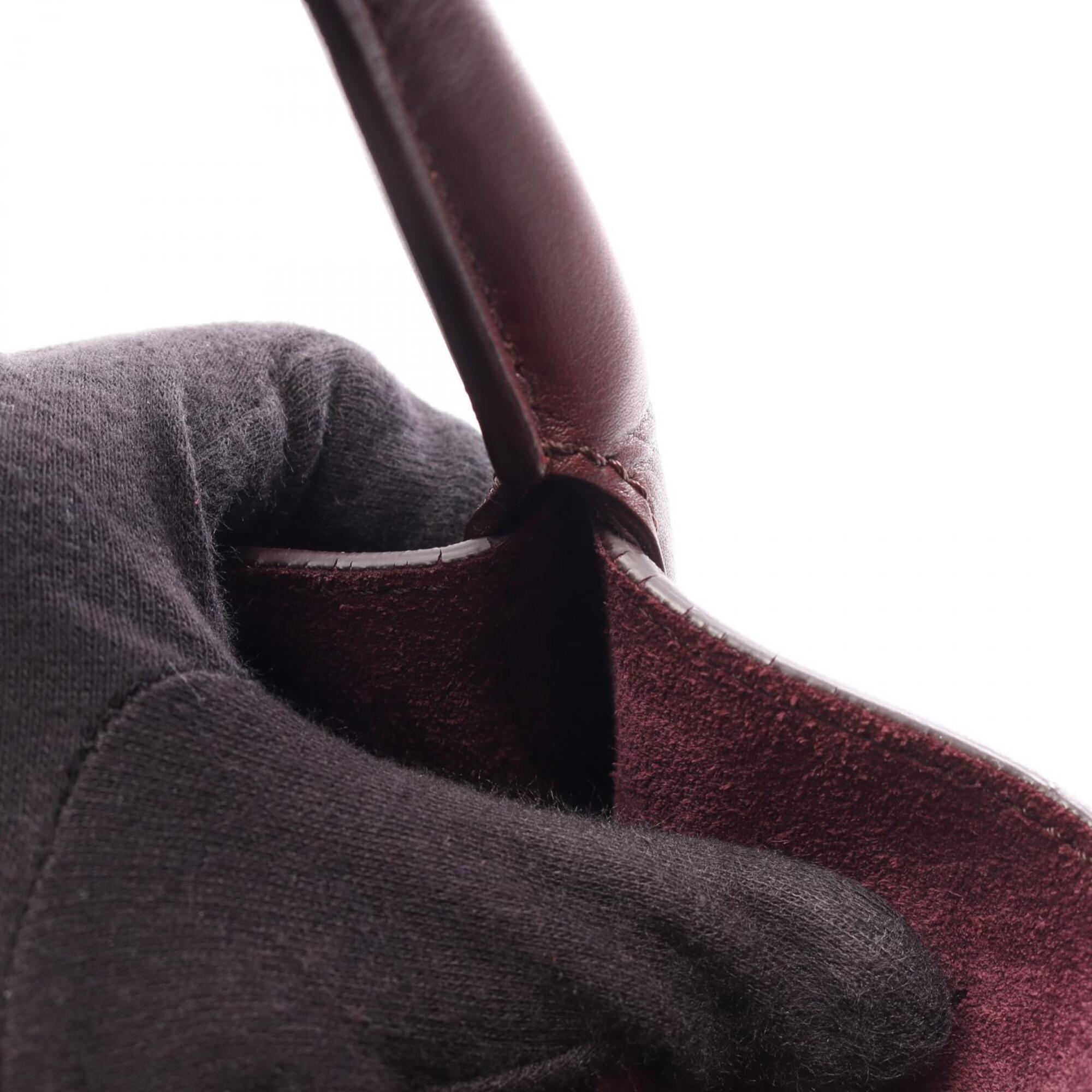 Celine Bordeaux Leather Handbag (Pre-Owned)