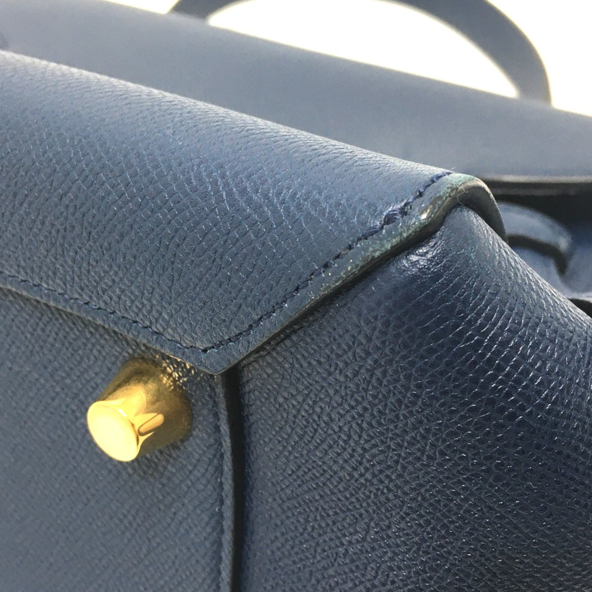Celine Navy Leather Handbag (Pre-Owned)