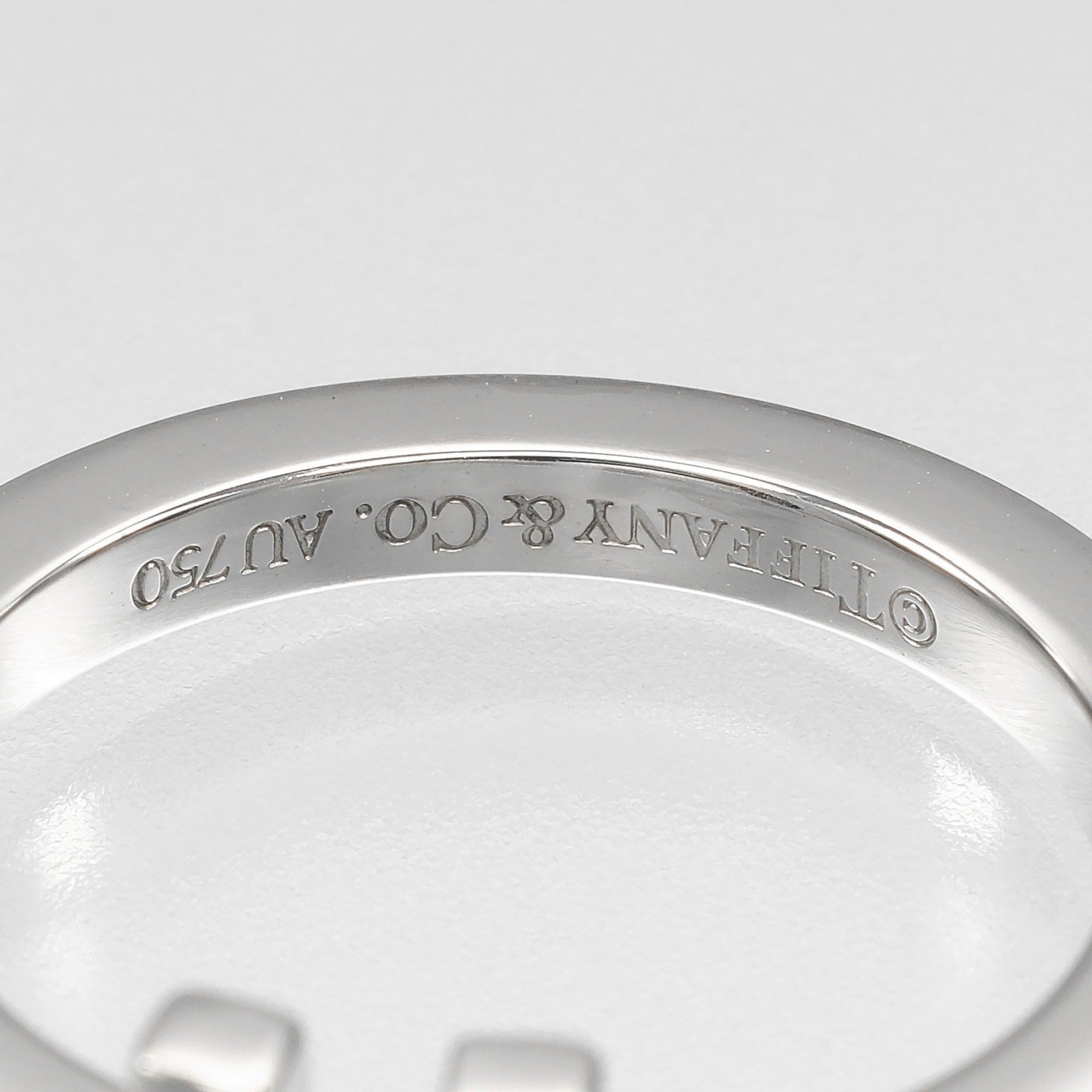Tiffany White Gold (18K) Band Ring (Pre-Owned)
