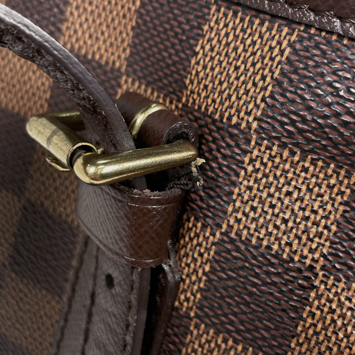 Louis Vuitton Brown Damier Canvas Tote Bag (Pre-Owned)