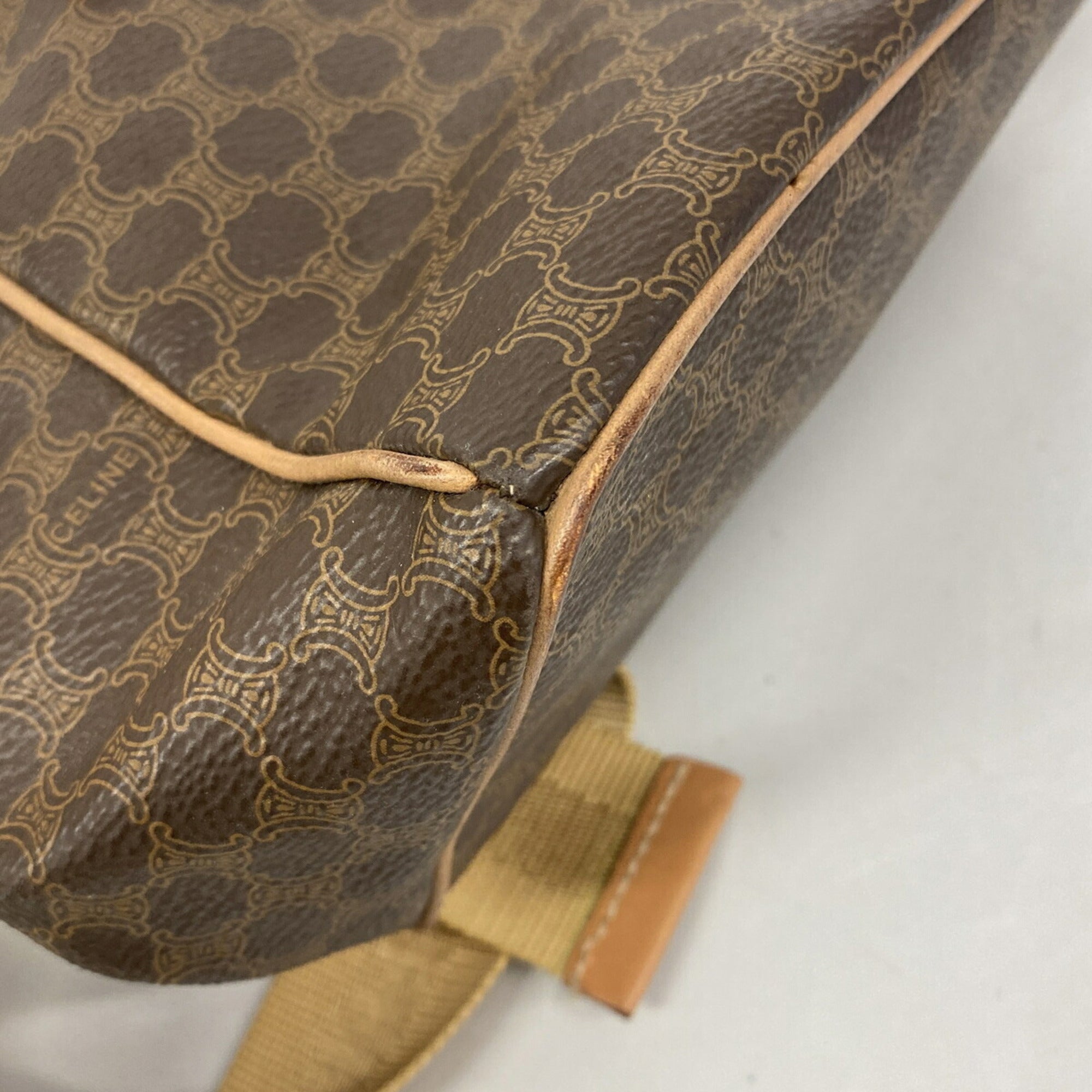 Celine Brown Pvc Backpack (Pre-Owned)