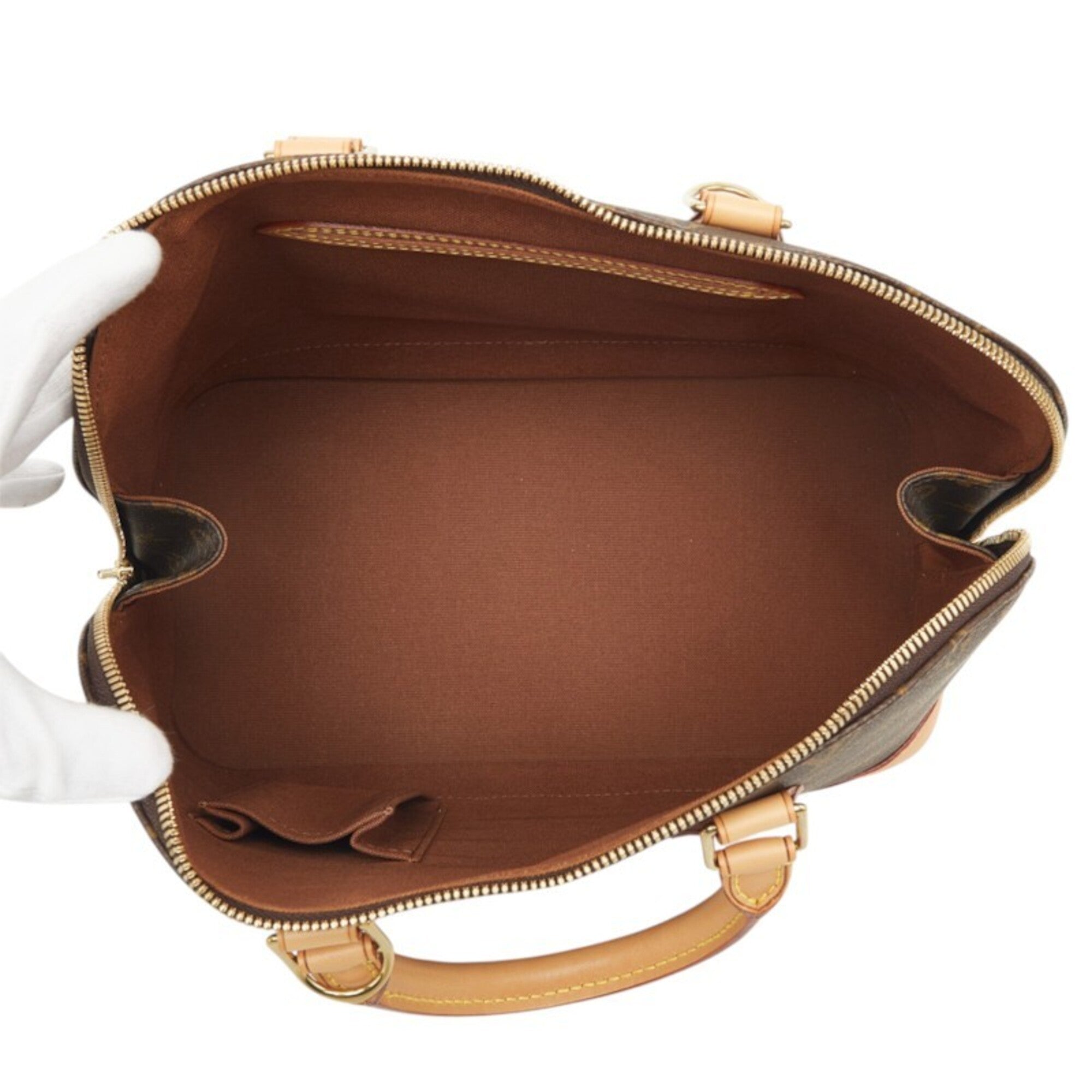 Louis Vuitton Brown Pvc Leather Handbag (Pre-Owned)