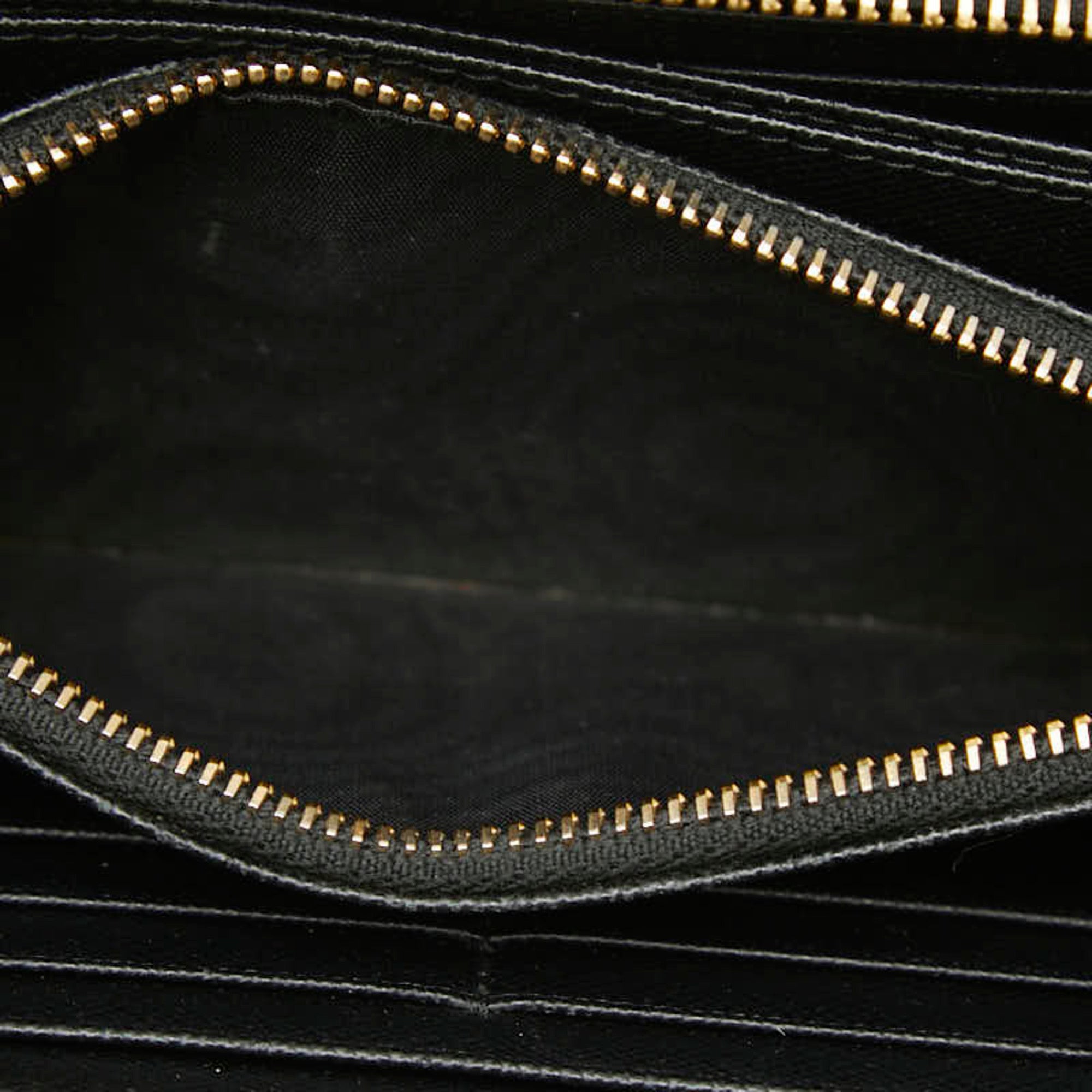 Prada Black Leather Long Wallet (Bi-Fold) (Pre-Owned)