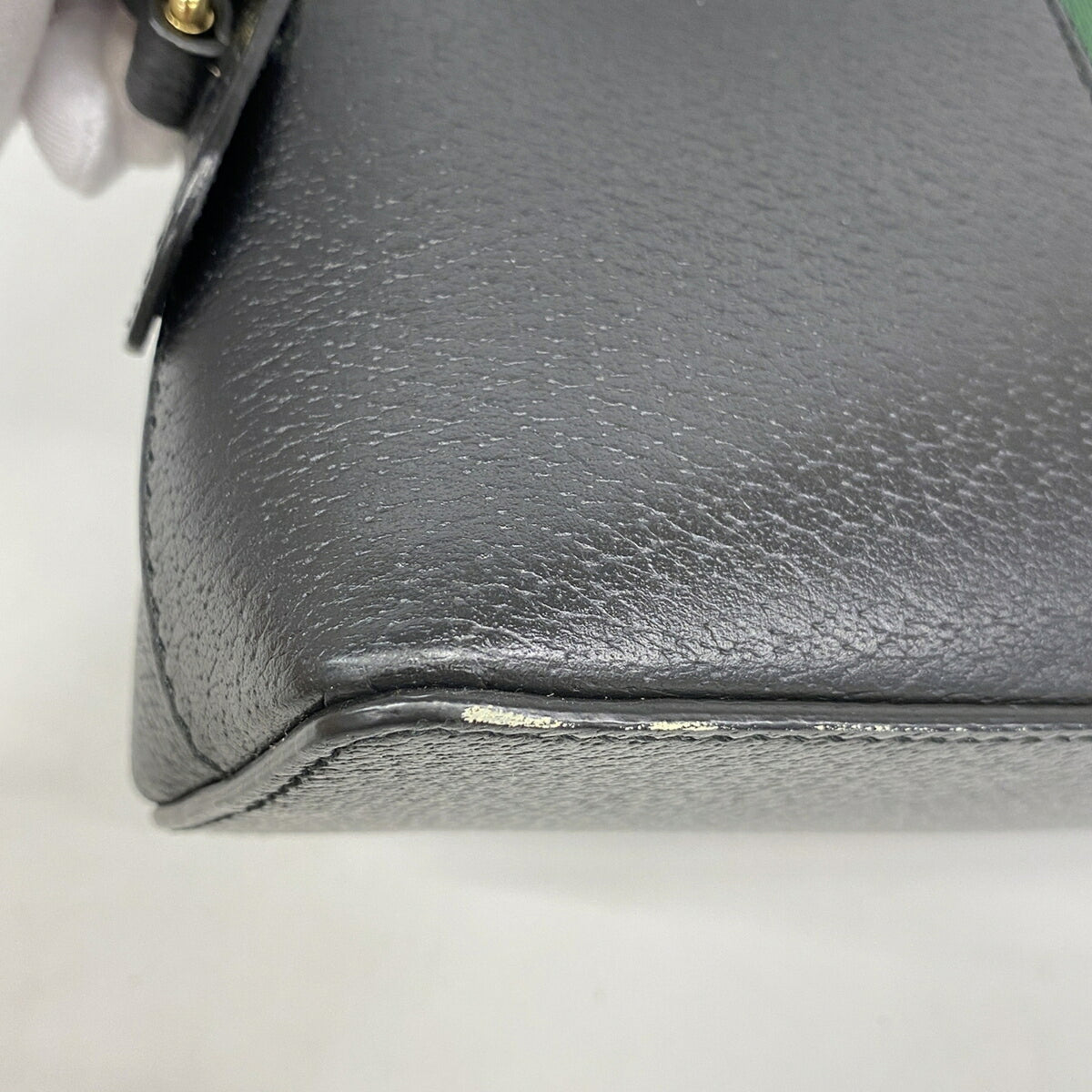 Gucci Black Leather Shoulder Bag (Pre-Owned)