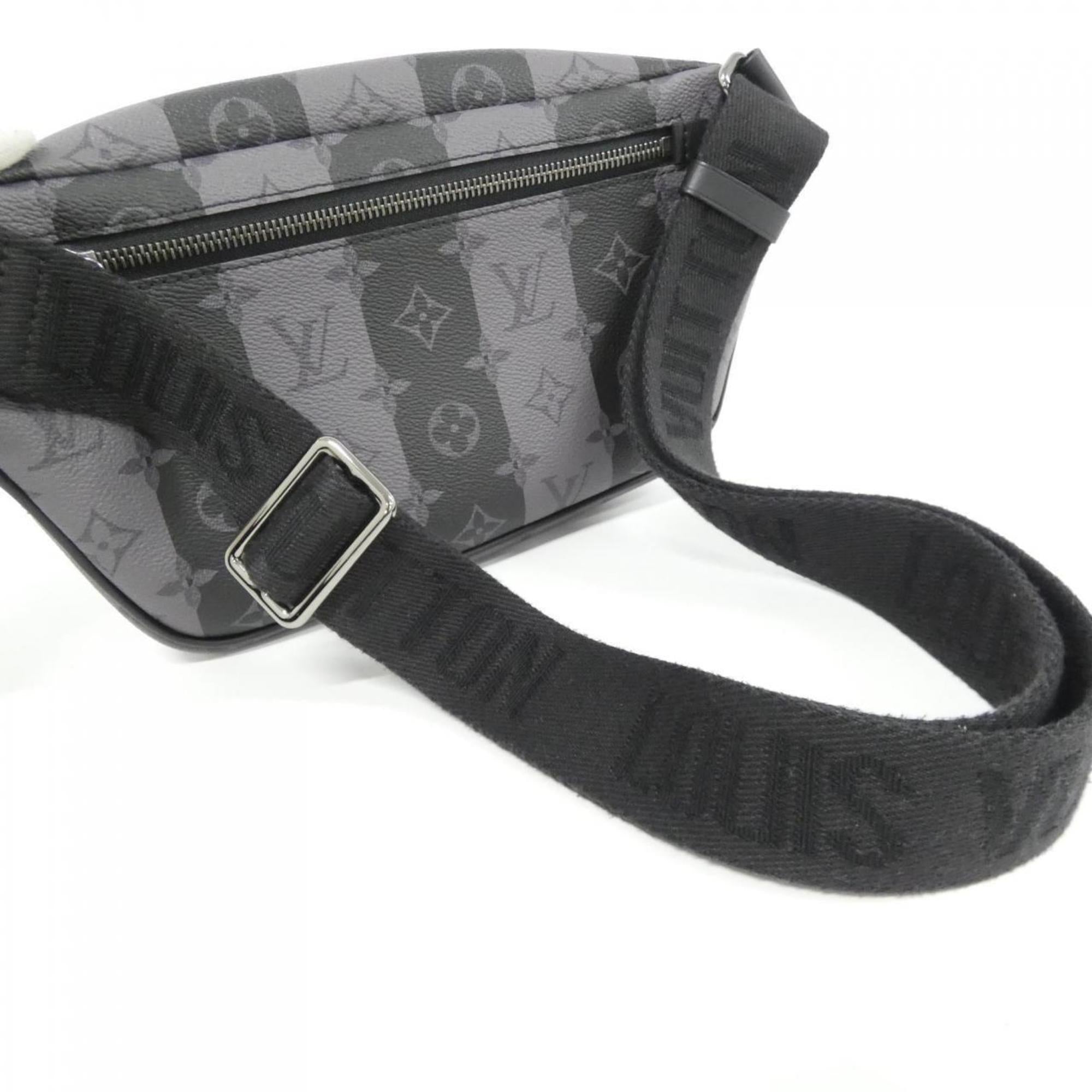 Louis Vuitton Black Coated Canvas Shoulder Bag (Pre-Owned)