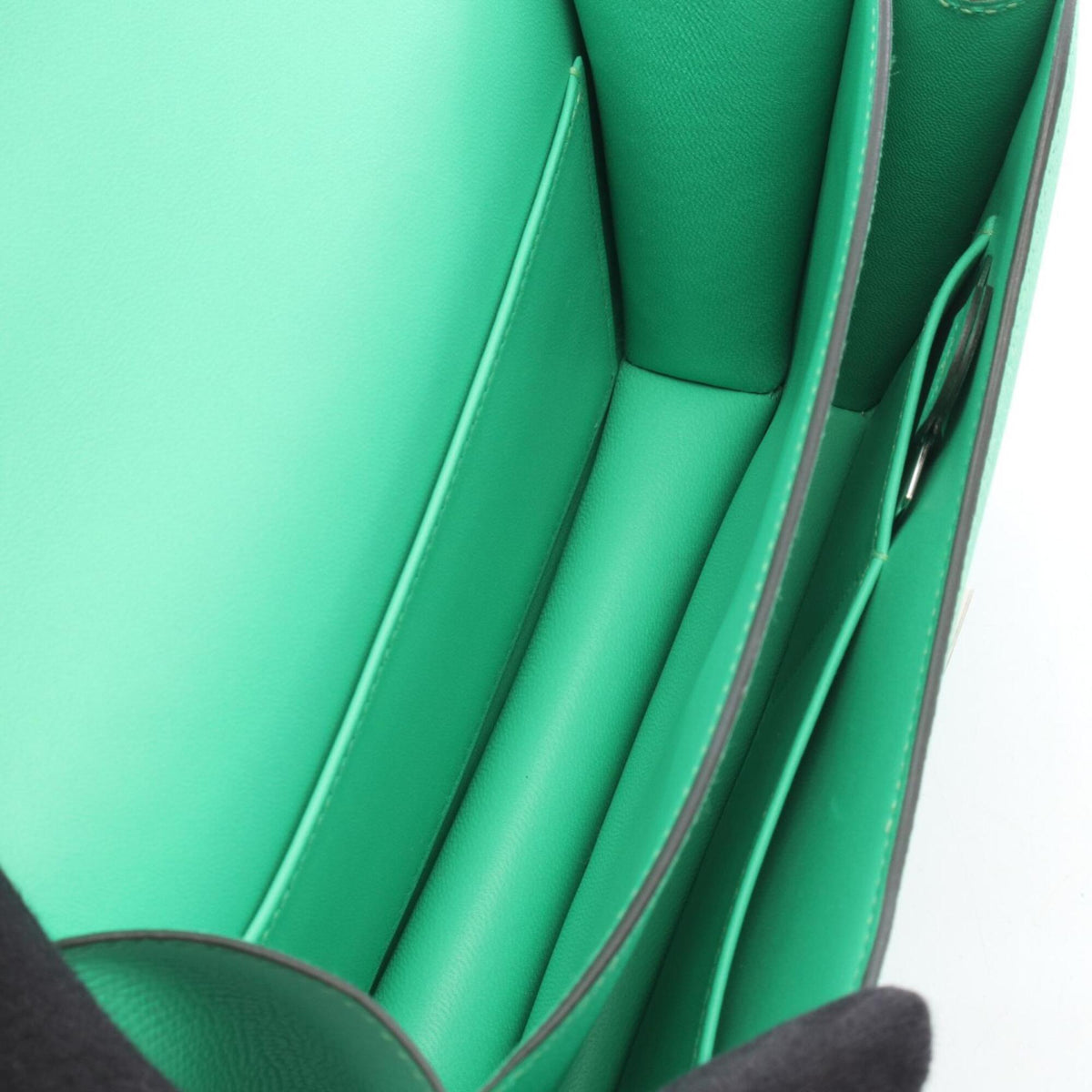 Hermes Green Epsom Leather Handbag Shoulder Bag (Pre-Owned)