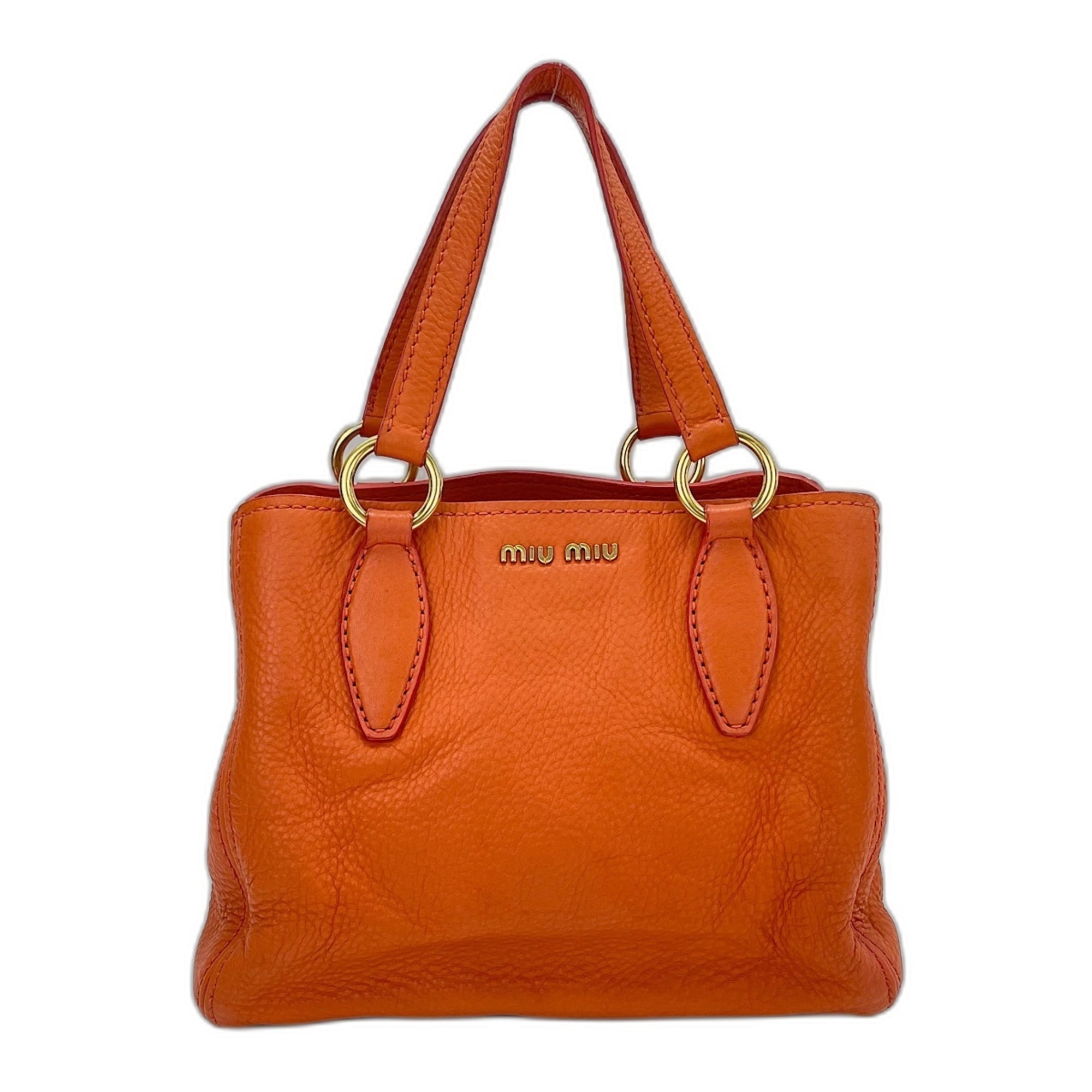 Miu Miu Orange Handbag Shoulder Bag (Pre-Owned)