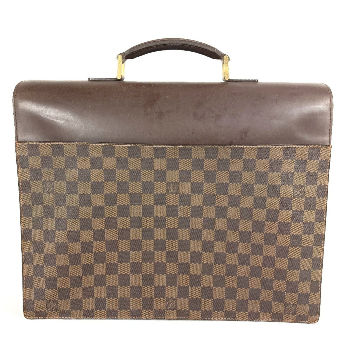 Louis Vuitton Brown Damier Canvas Ebene Damier Canvas Briefcase Handbag (Pre-Owned)