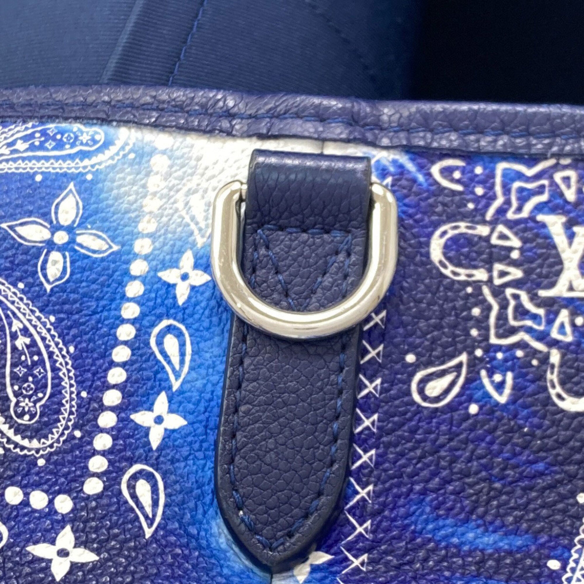 Louis Vuitton Blue Monogram Tote Bag (Pre-Owned)