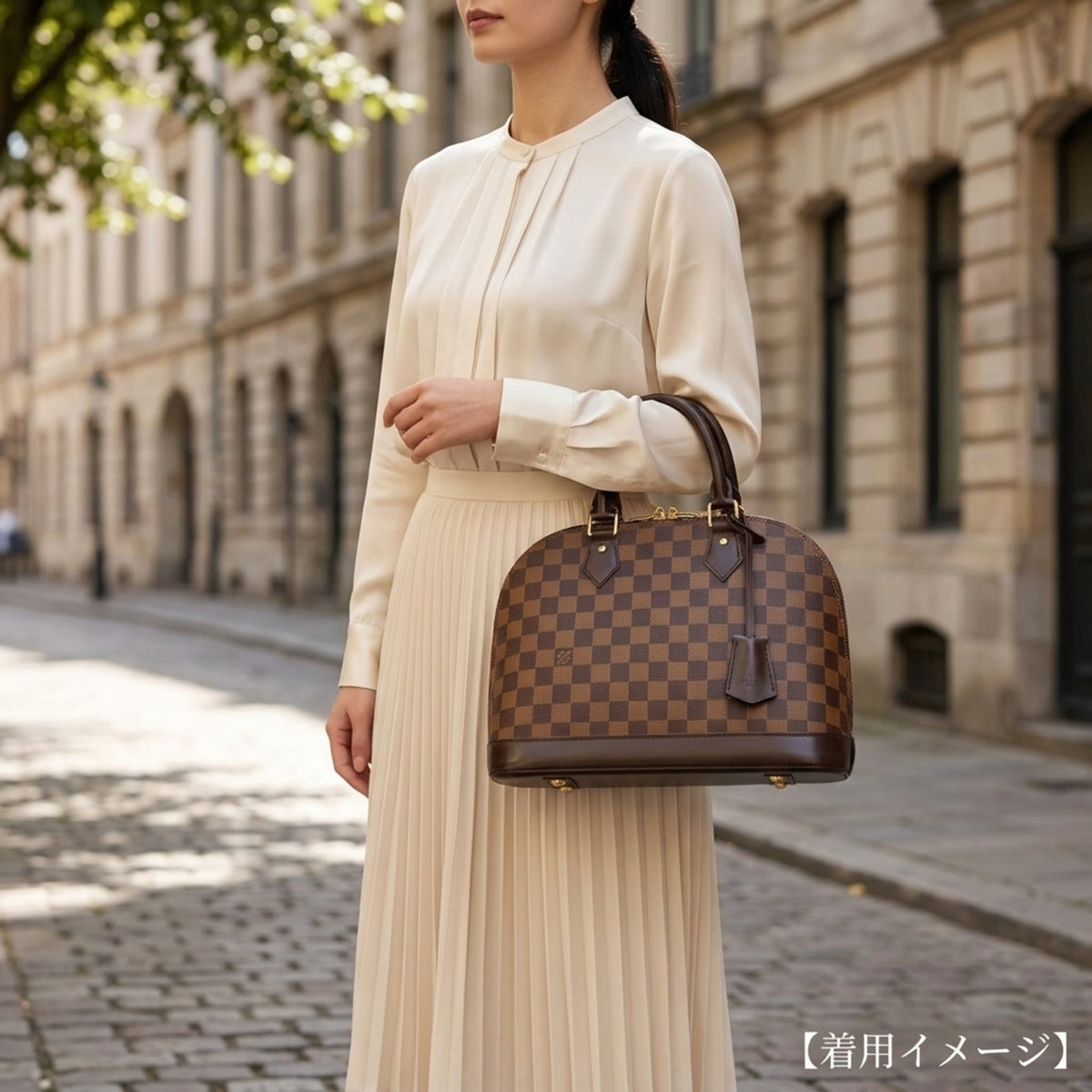 Louis Vuitton Brown Damier Canvas Or Damier Canvas Handbag (Pre-Owned)