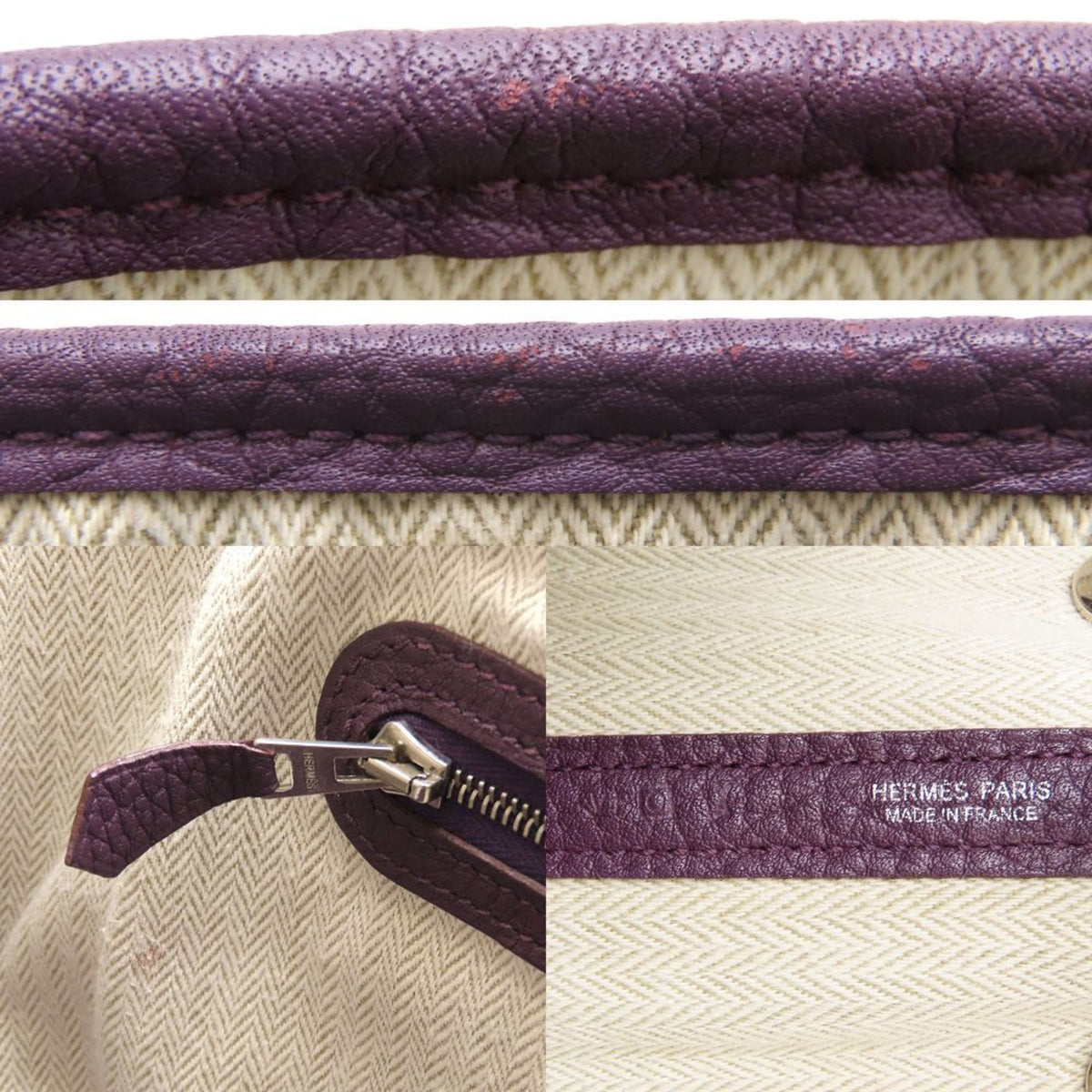 Hermes Cassis Negonda Leather Handbag (Pre-Owned)