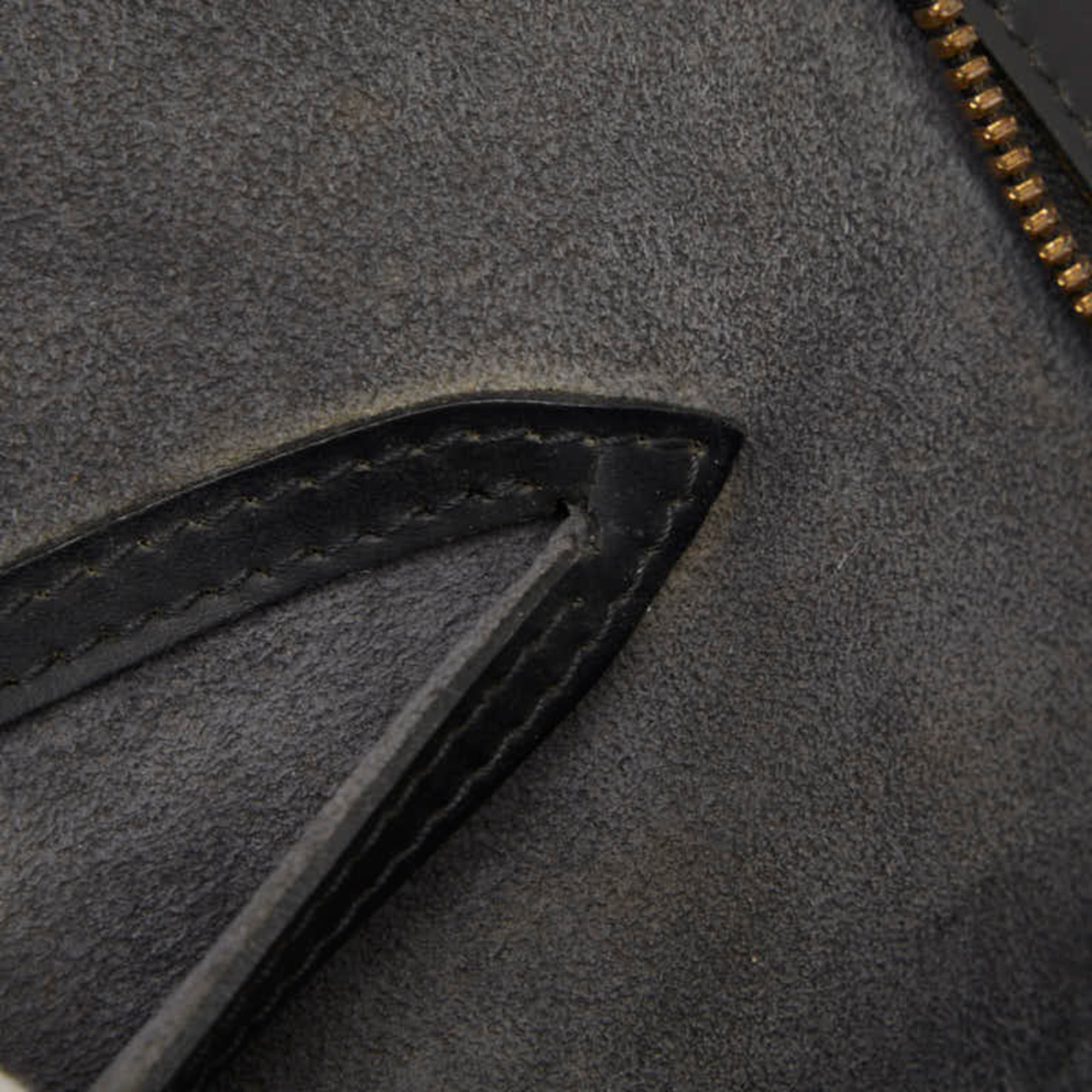 Louis Vuitton Black Noir Leather Backpack (Pre-Owned)