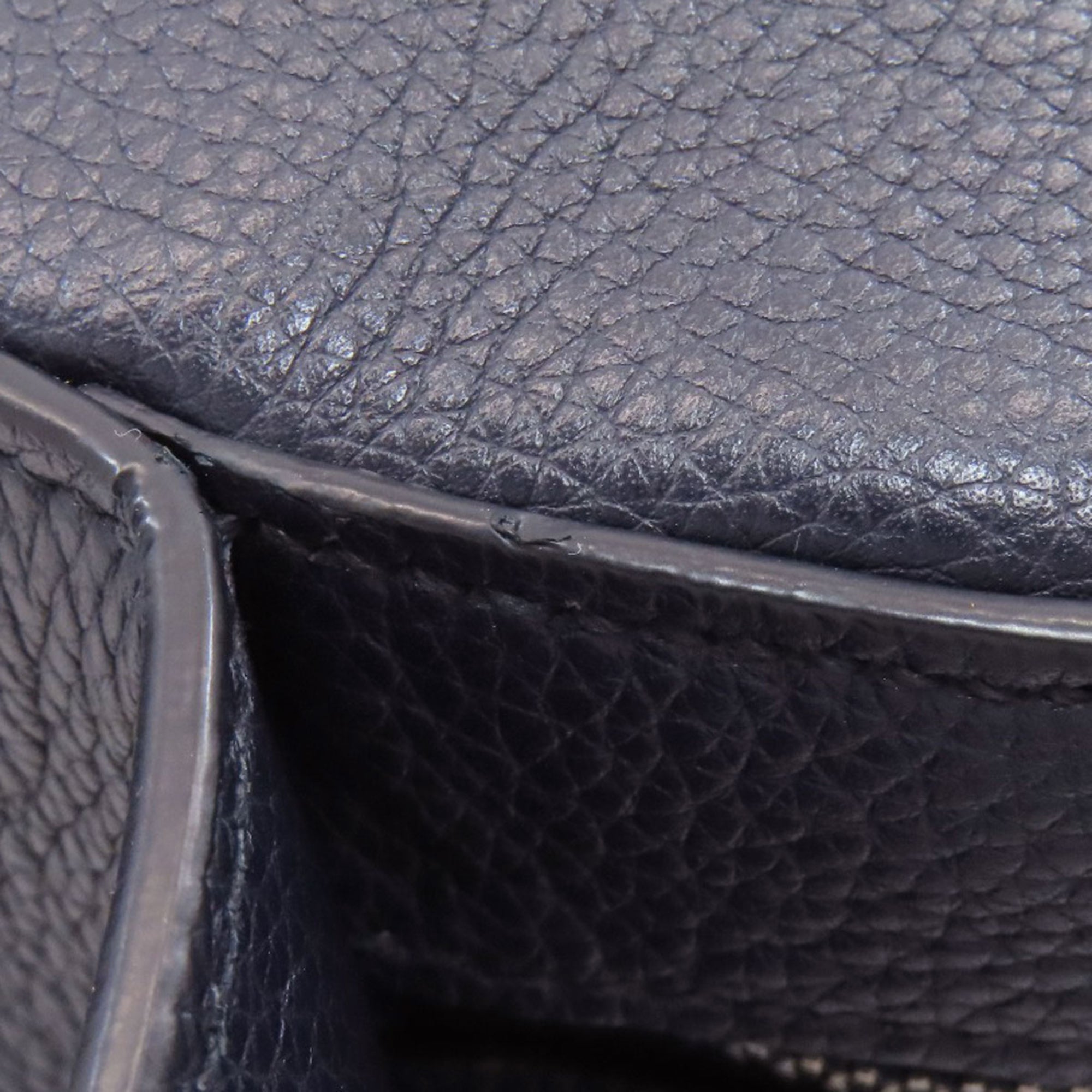 Prada Navy Leather Shoulder Bag (Pre-Owned)