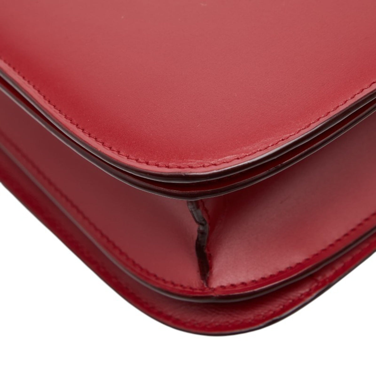 Celine Red Color Leather Handbag Shoulder Bag (Pre-Owned)