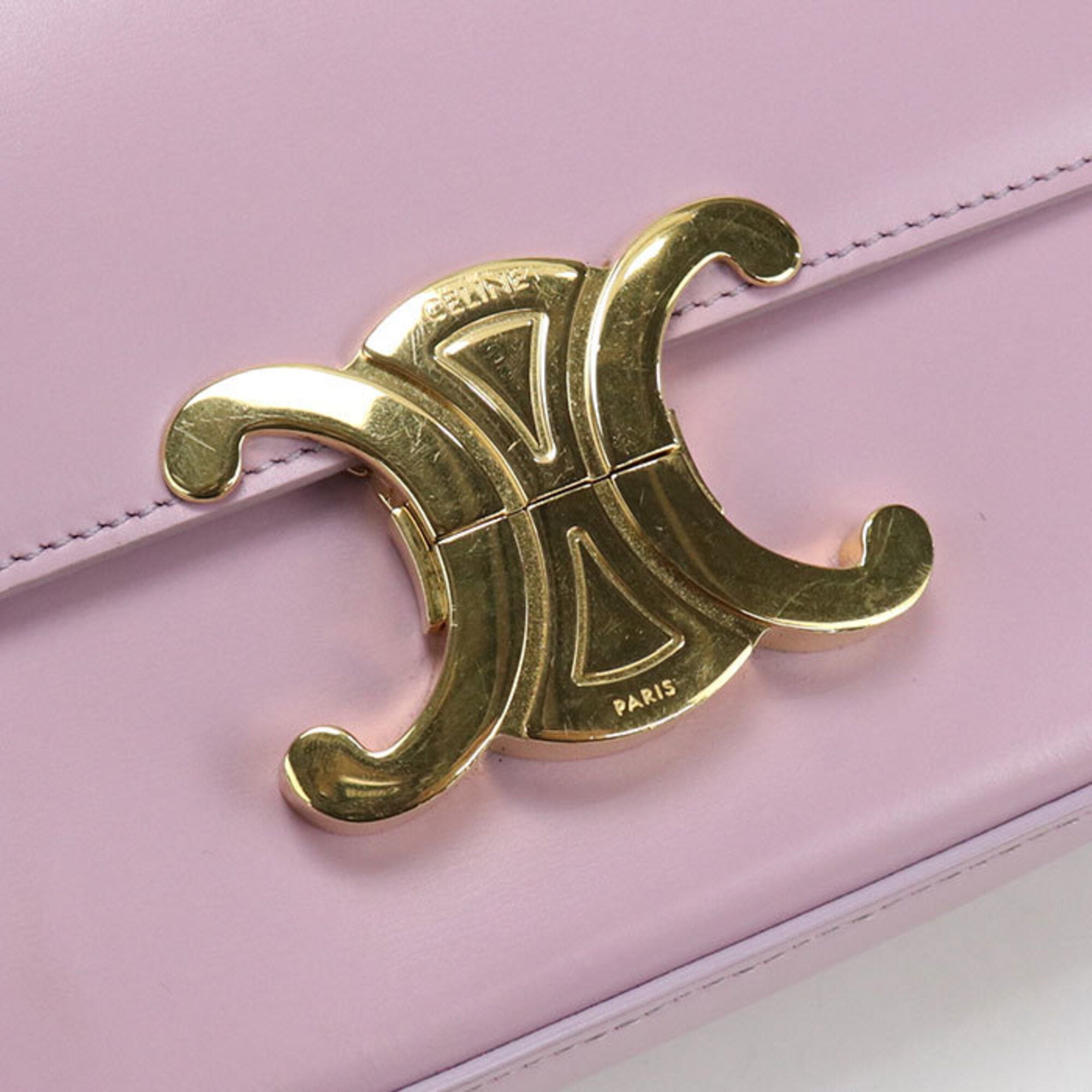 Celine Pink Leather Shoulder Bag (Pre-Owned)