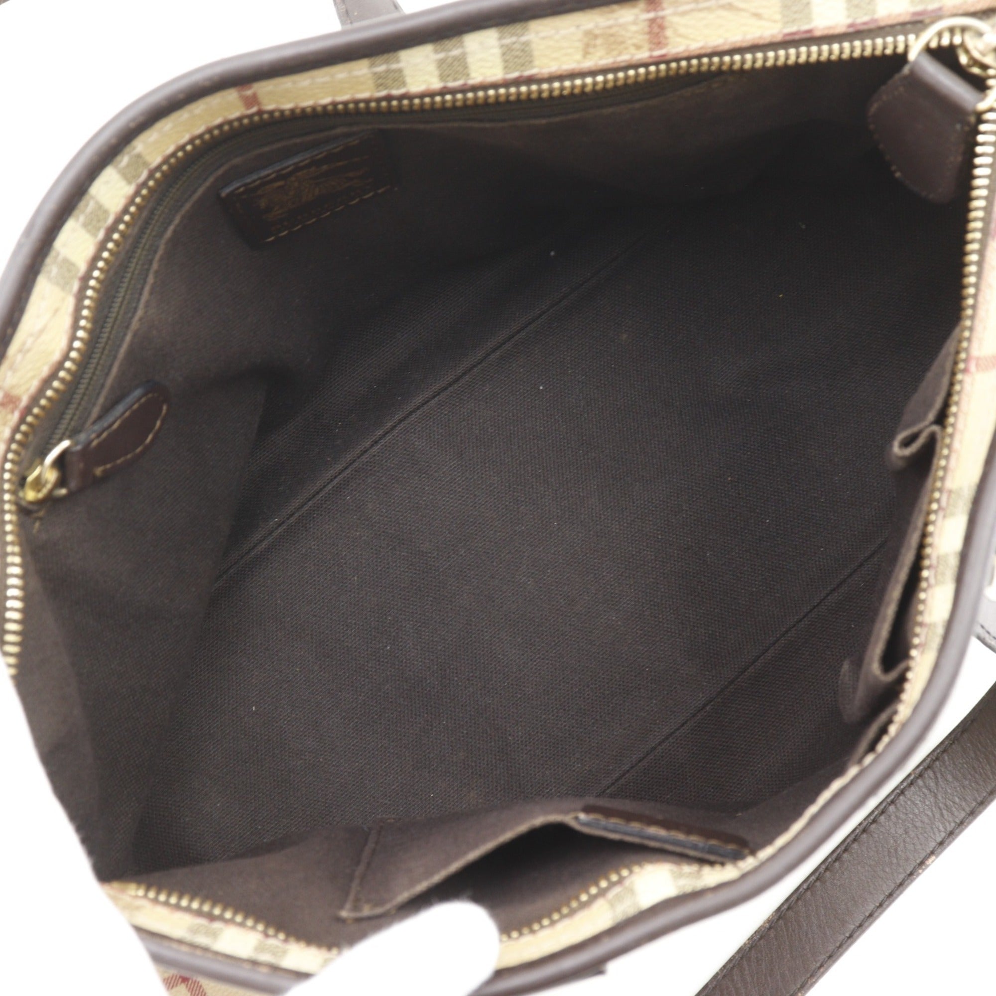 Burberry Beige Pvc Tote Bag (Pre-Owned)
