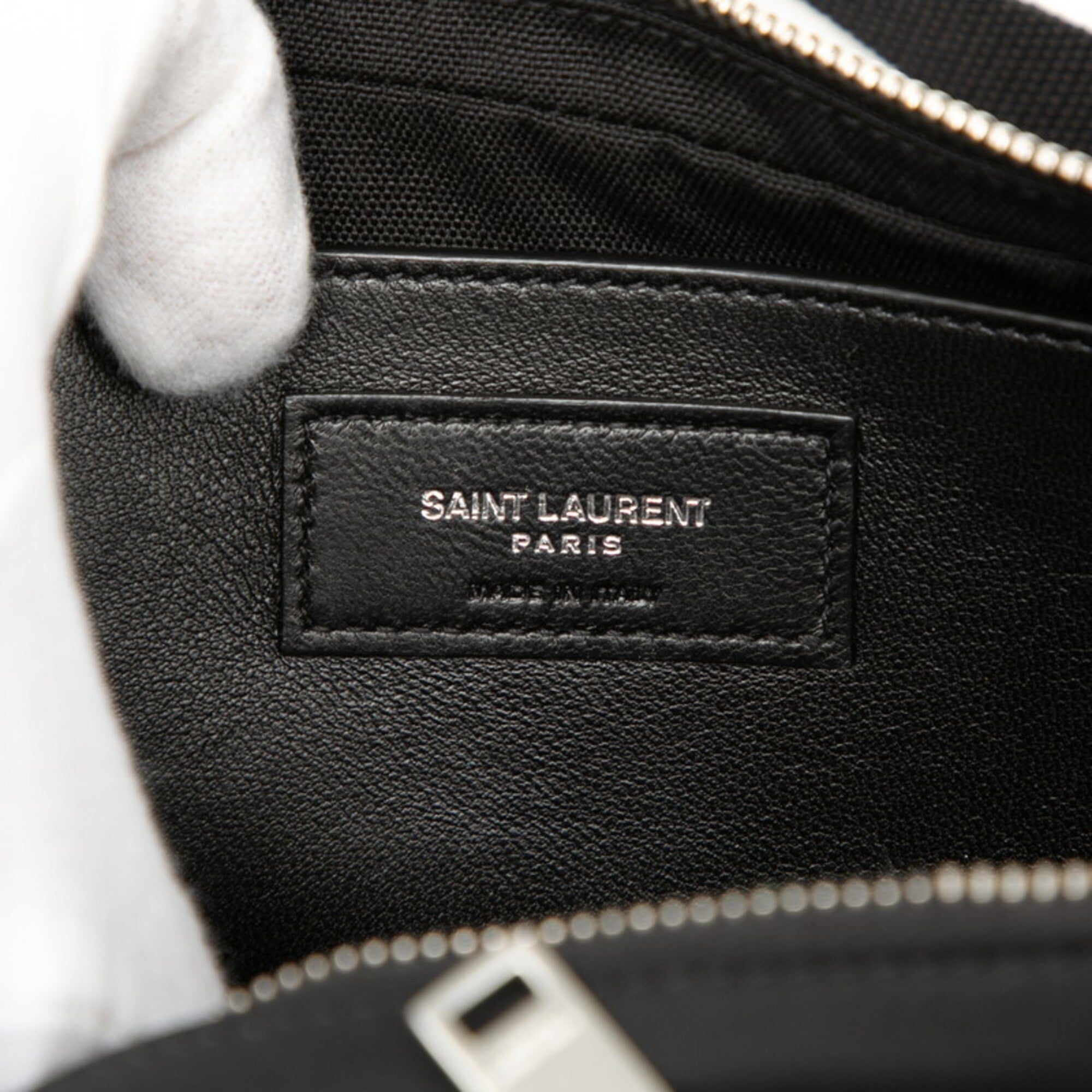 Saint Laurent Black Nylon Patent Leather Shoulder Bag (Pre-Owned)
