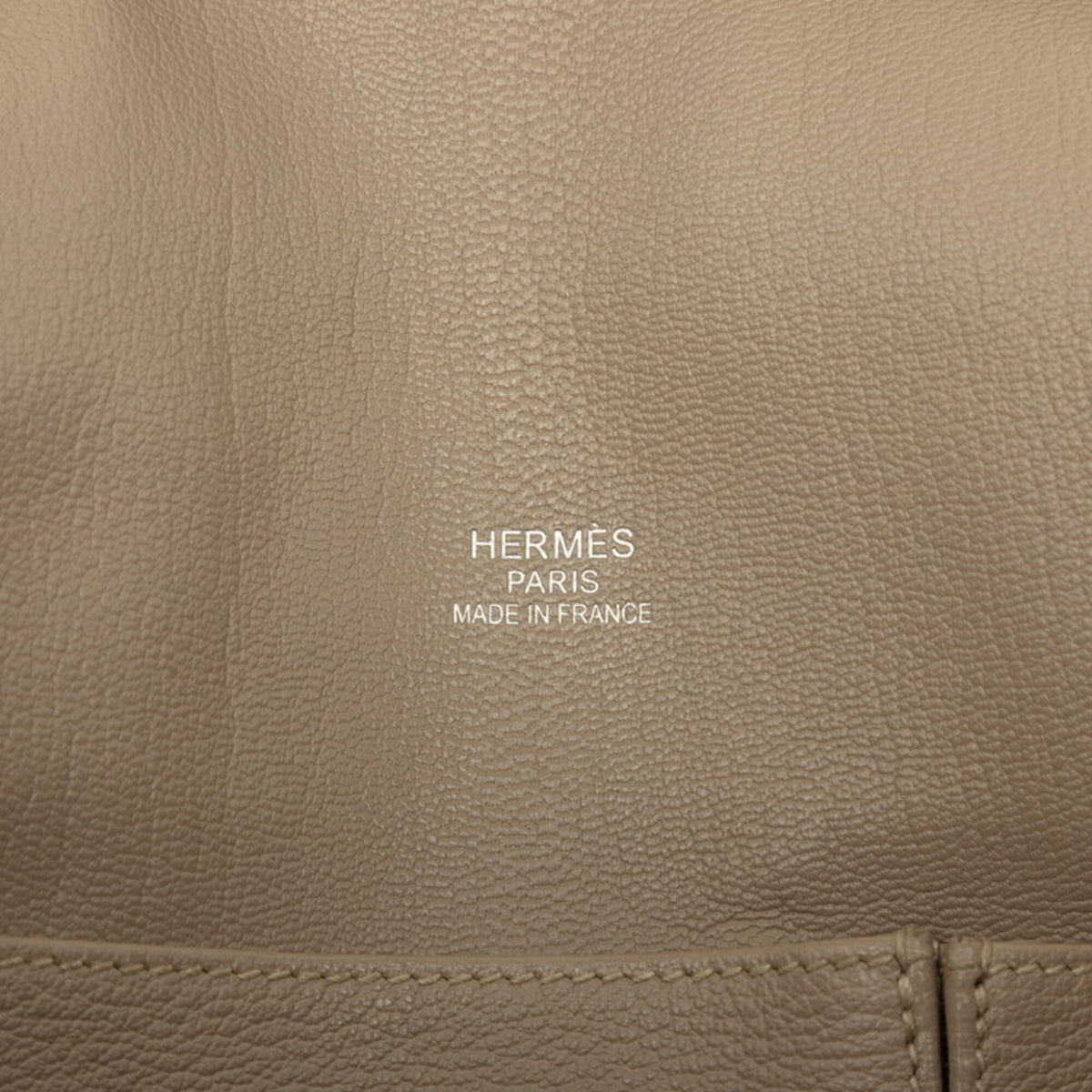 Hermes Jypsiere Beige Taurillon Clemence Leather Shoulder Bag (Pre-Owned)