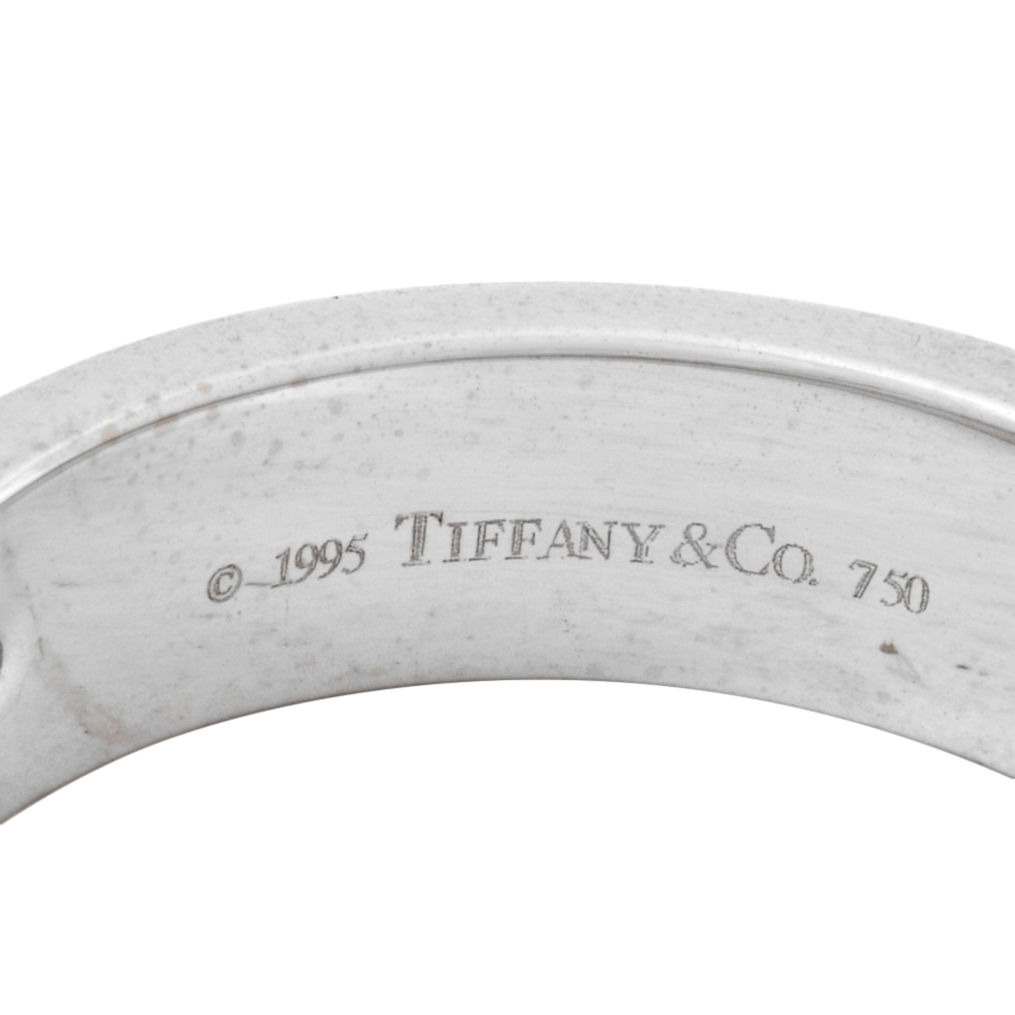 Tiffany White Gold (18K) Band Ring (Pre-Owned)