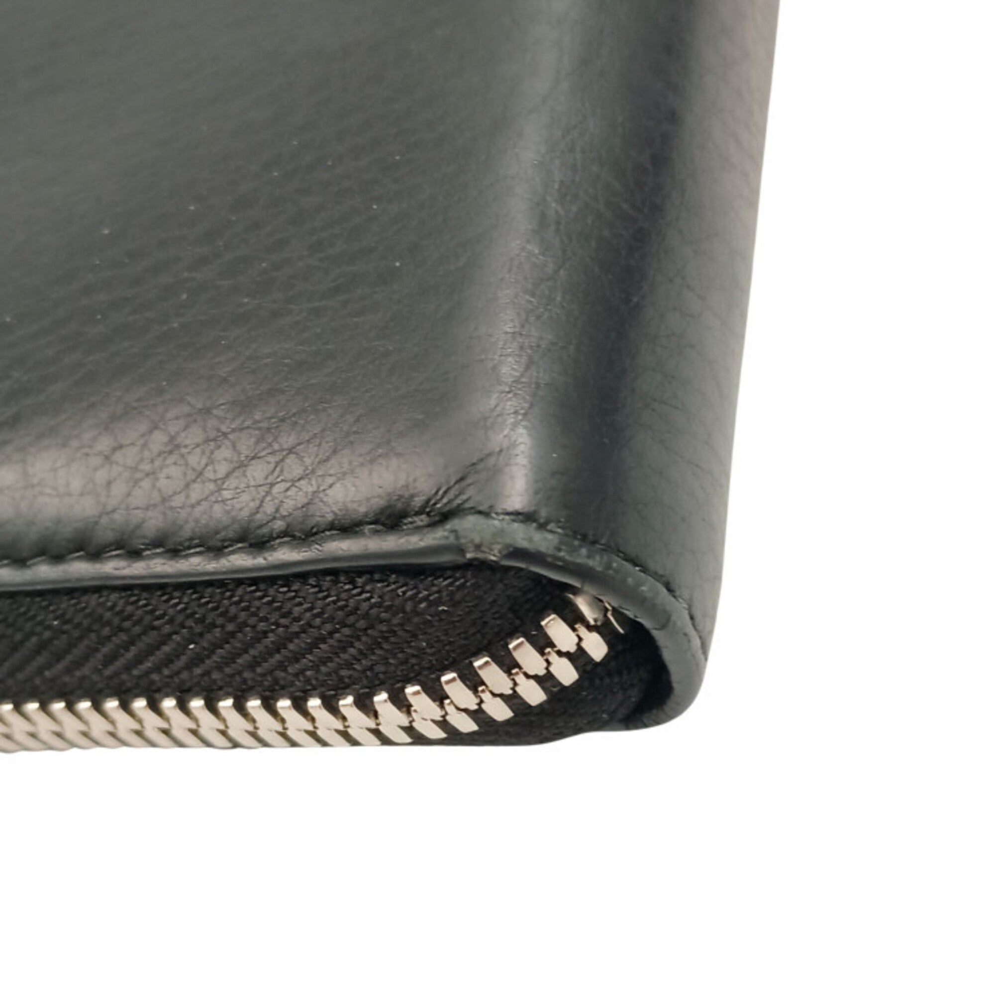 Balenciaga Black Leather Long Wallet (Bi-Fold) (Pre-Owned)
