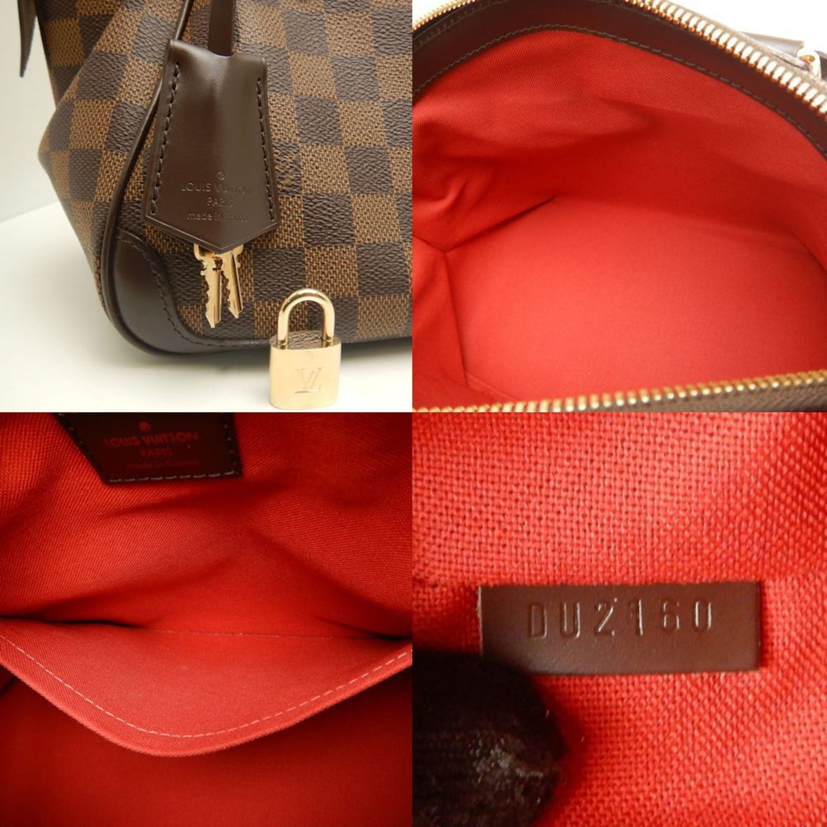 Louis Vuitton Damier Canvas Ebene Damier Canvas Handbag (Pre-Owned)