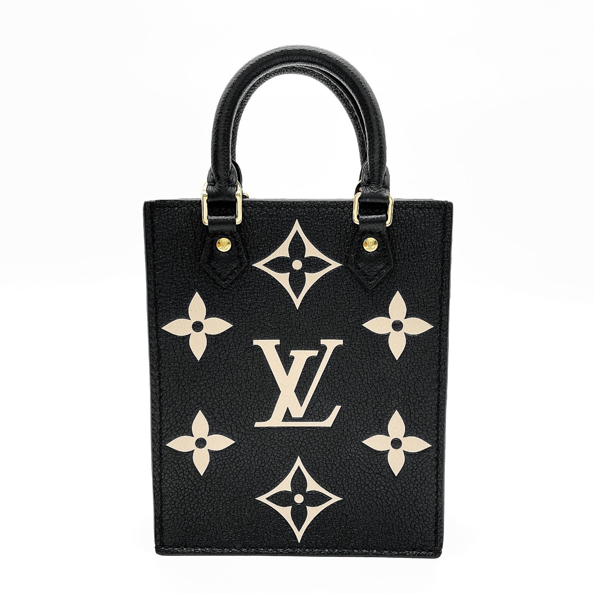 Louis Vuitton Monogram Empreinte Black Leather Metal Shoulder Bag (Pre-Owned)
