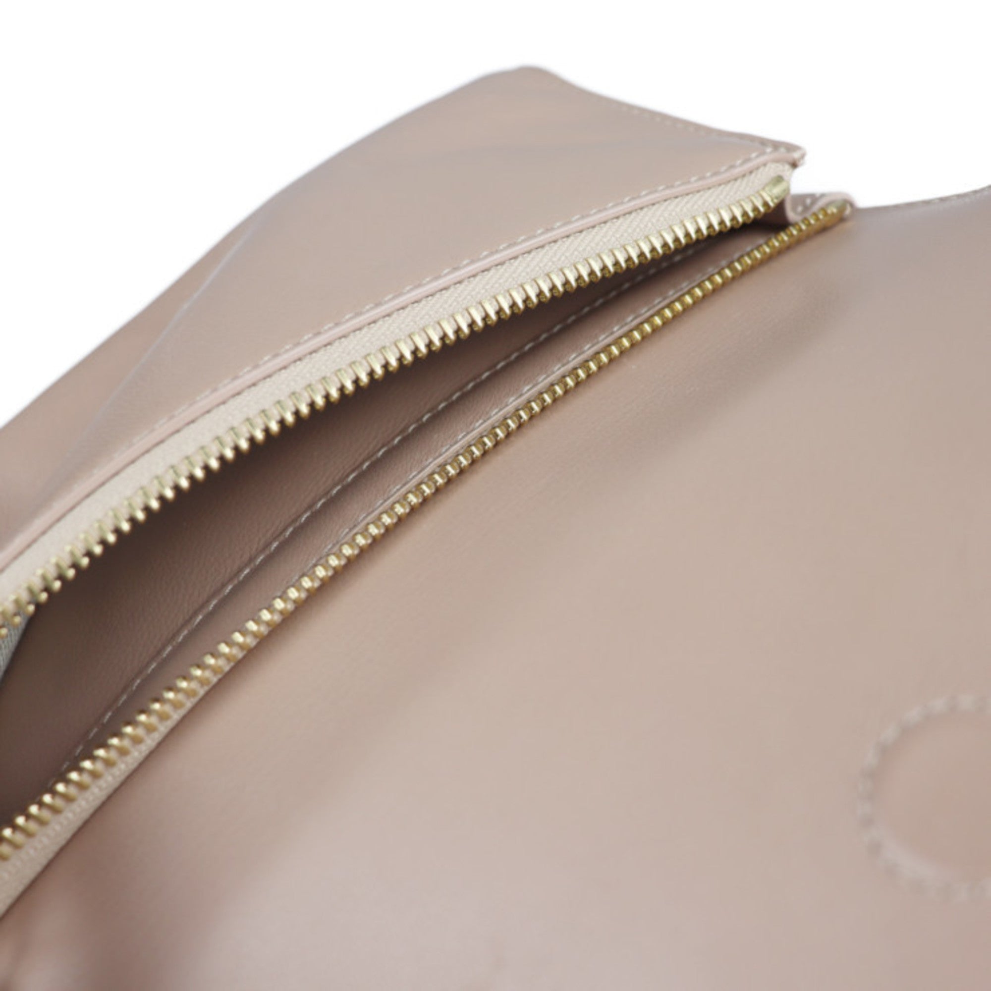 Jimmy Choo Pink Beige Leather Handbag Shoulder Bag (Pre-Owned)