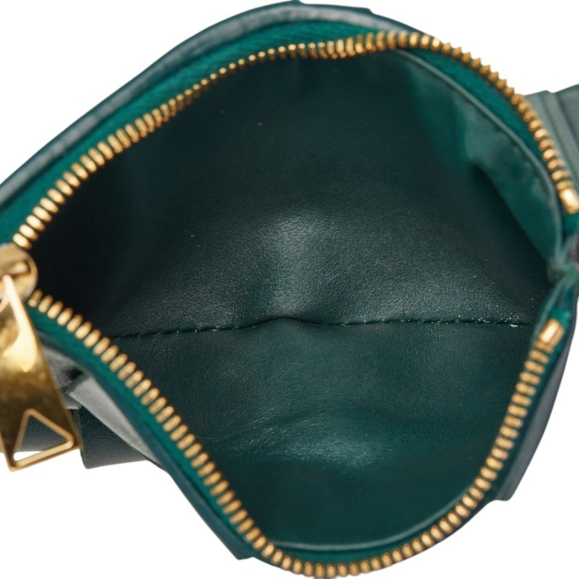 Bottega Veneta Green Leather Wallet (Bi-Fold) (Pre-Owned)