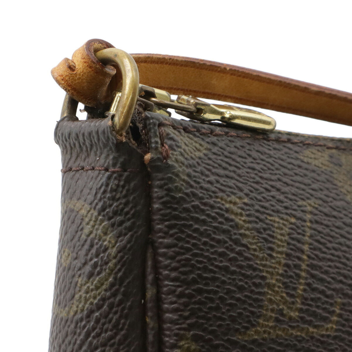 Louis Vuitton Brown Monogram Canvas Handbag Pochette Pouch (Pre-Owned)