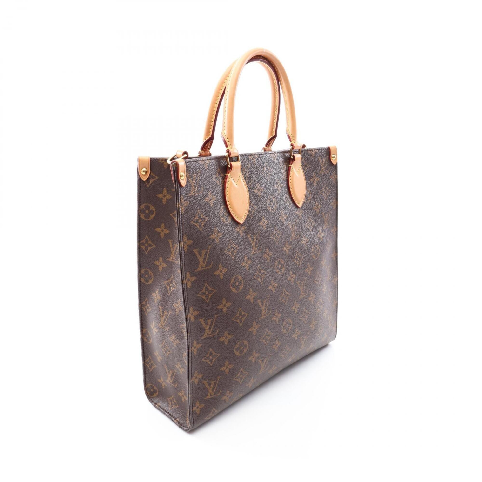 Louis Vuitton Brown Coated Canvas Pvc Monogram Leather Handbag Tote Bag (Pre-Owned)